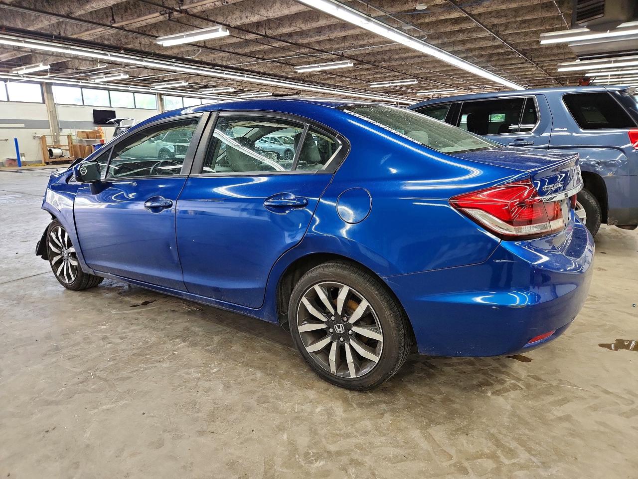 2014 Honda Civic Exl Blue vin: 2HGFB2F93EH538749