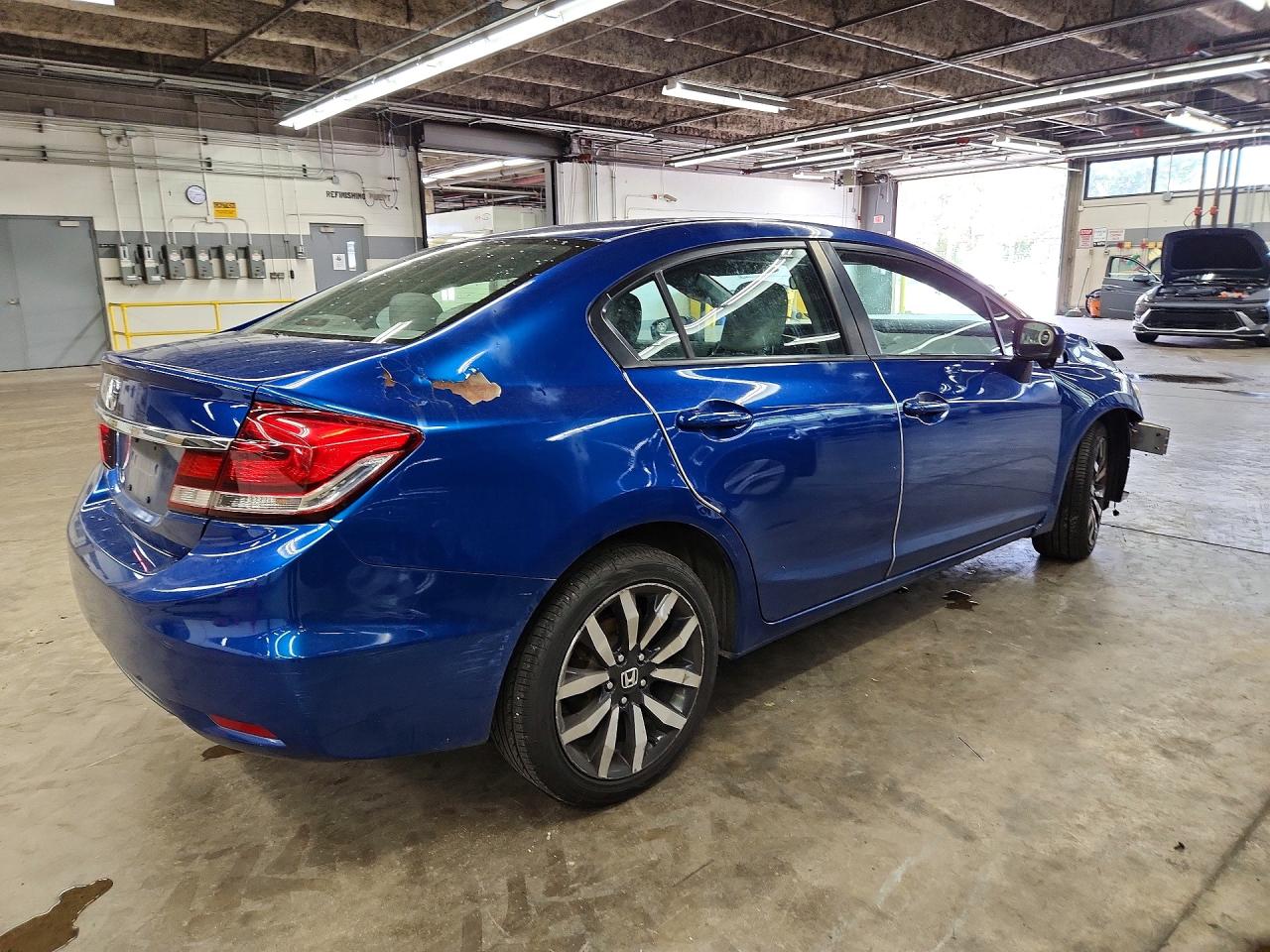 2014 Honda Civic Exl Blue vin: 2HGFB2F93EH538749