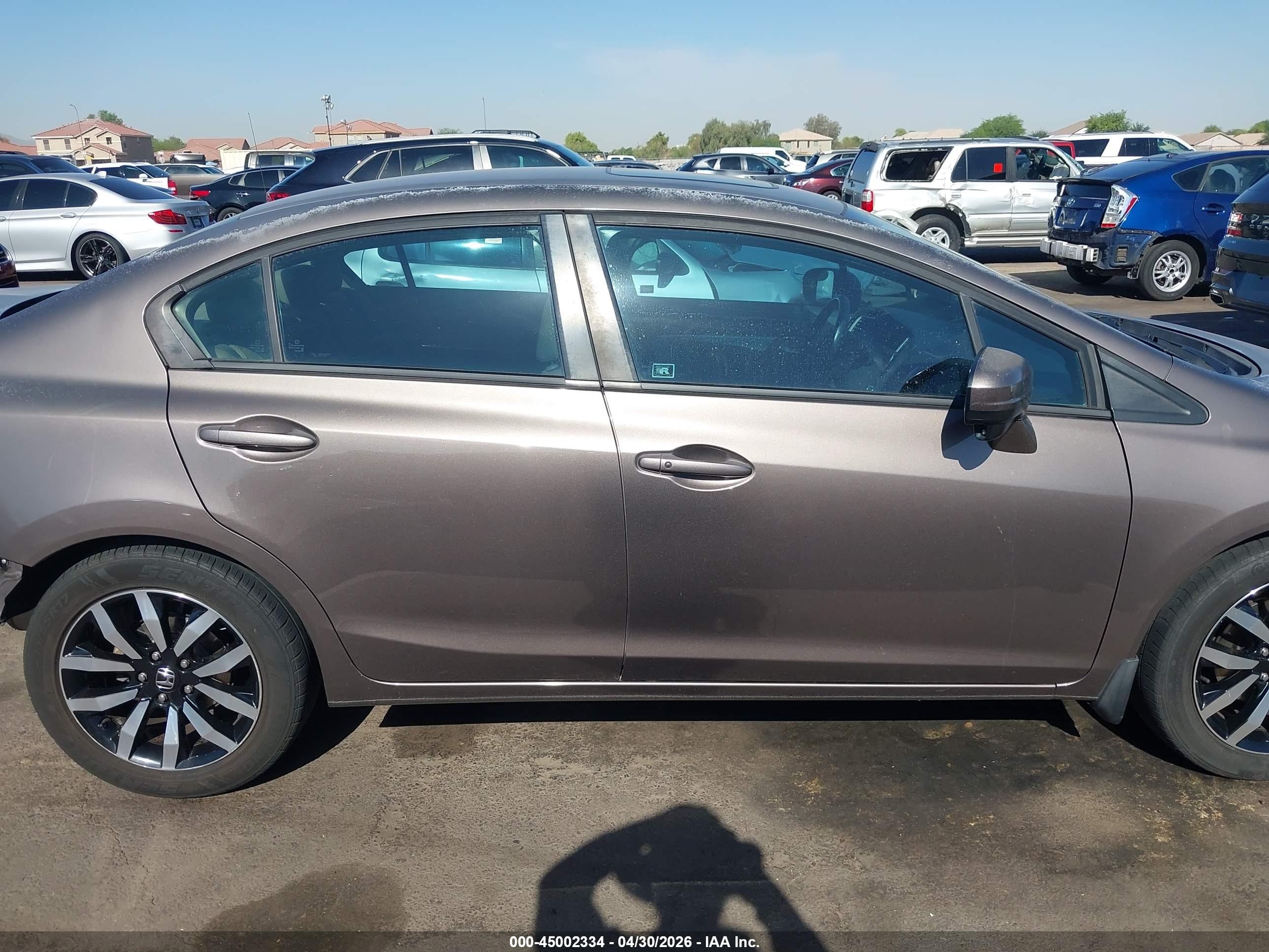 2015 Honda Civic Ex-l Gray vin: 2HGFB2F93FH511651