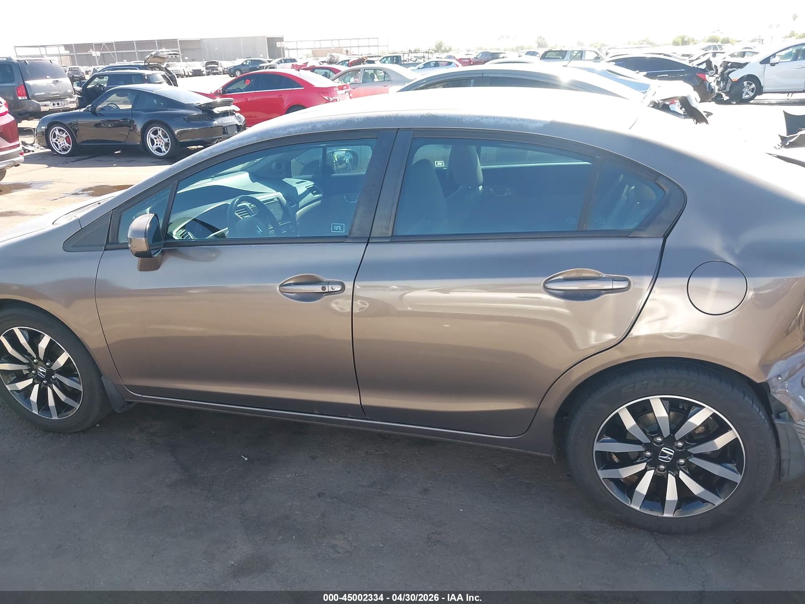 2015 Honda Civic Ex-l Gray vin: 2HGFB2F93FH511651