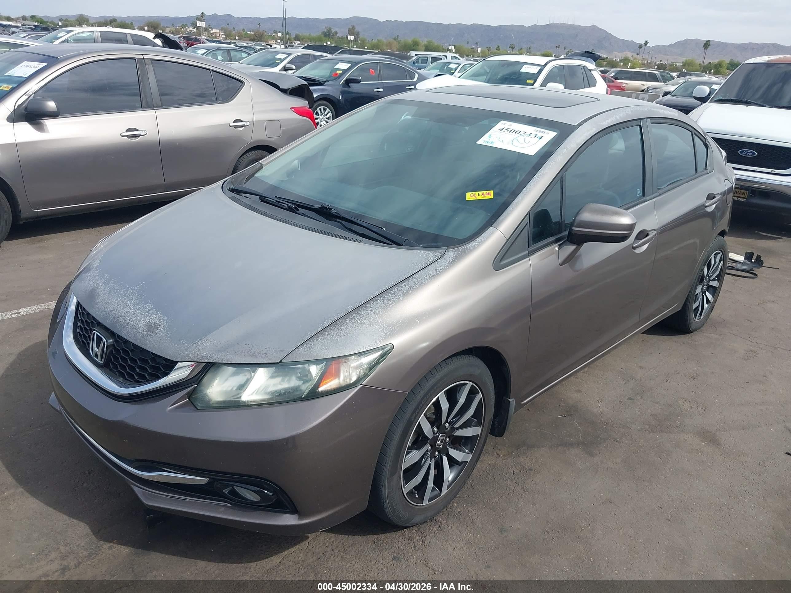 2015 Honda Civic Ex-l Gray vin: 2HGFB2F93FH511651