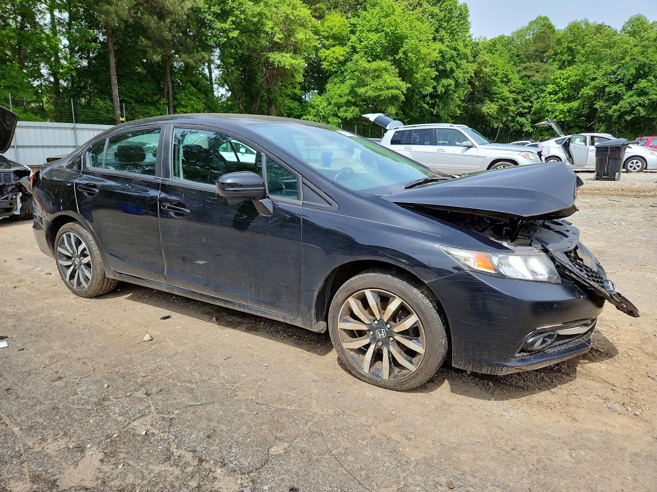 2015 Honda Civic Exl Black vin: 2HGFB2F93FH515327