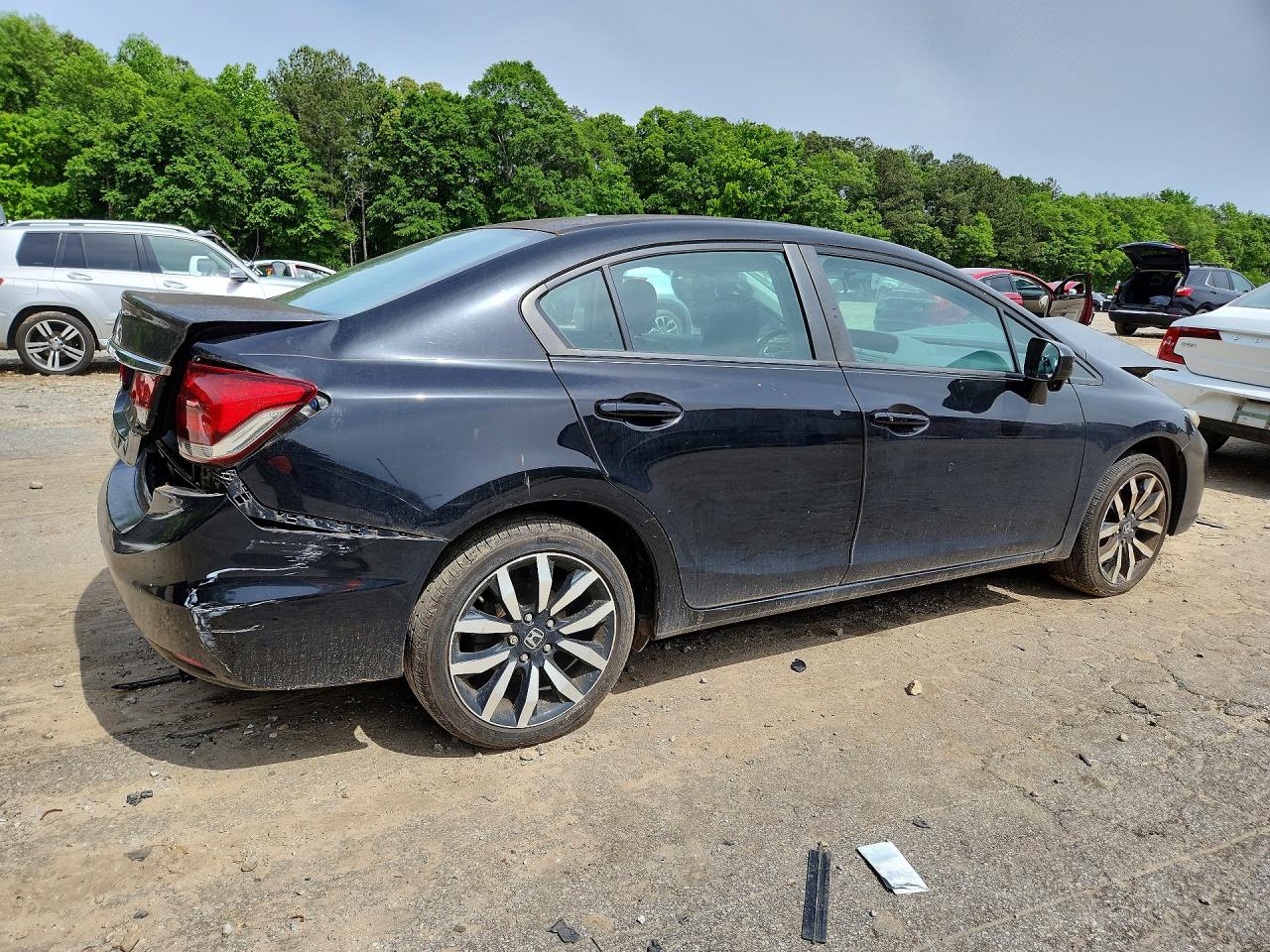 2015 Honda Civic Exl Black vin: 2HGFB2F93FH515327