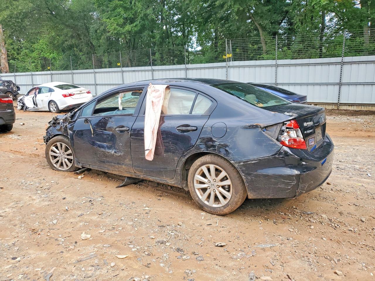 2012 Honda Civic Exl Black vin: 2HGFB2F94CH307971