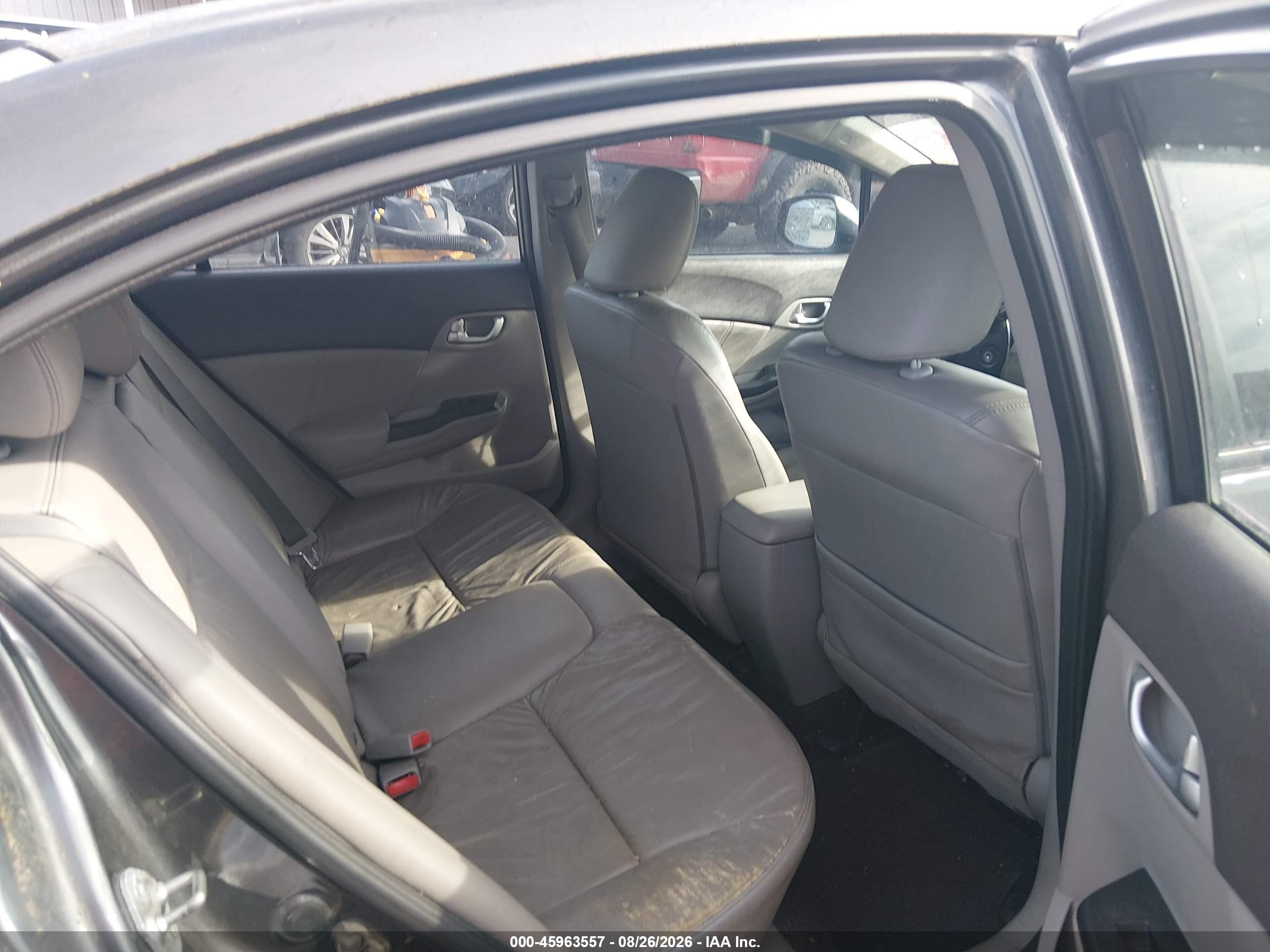 2012 Honda Civic Ex-l Gray vin: 2HGFB2F94CH507345