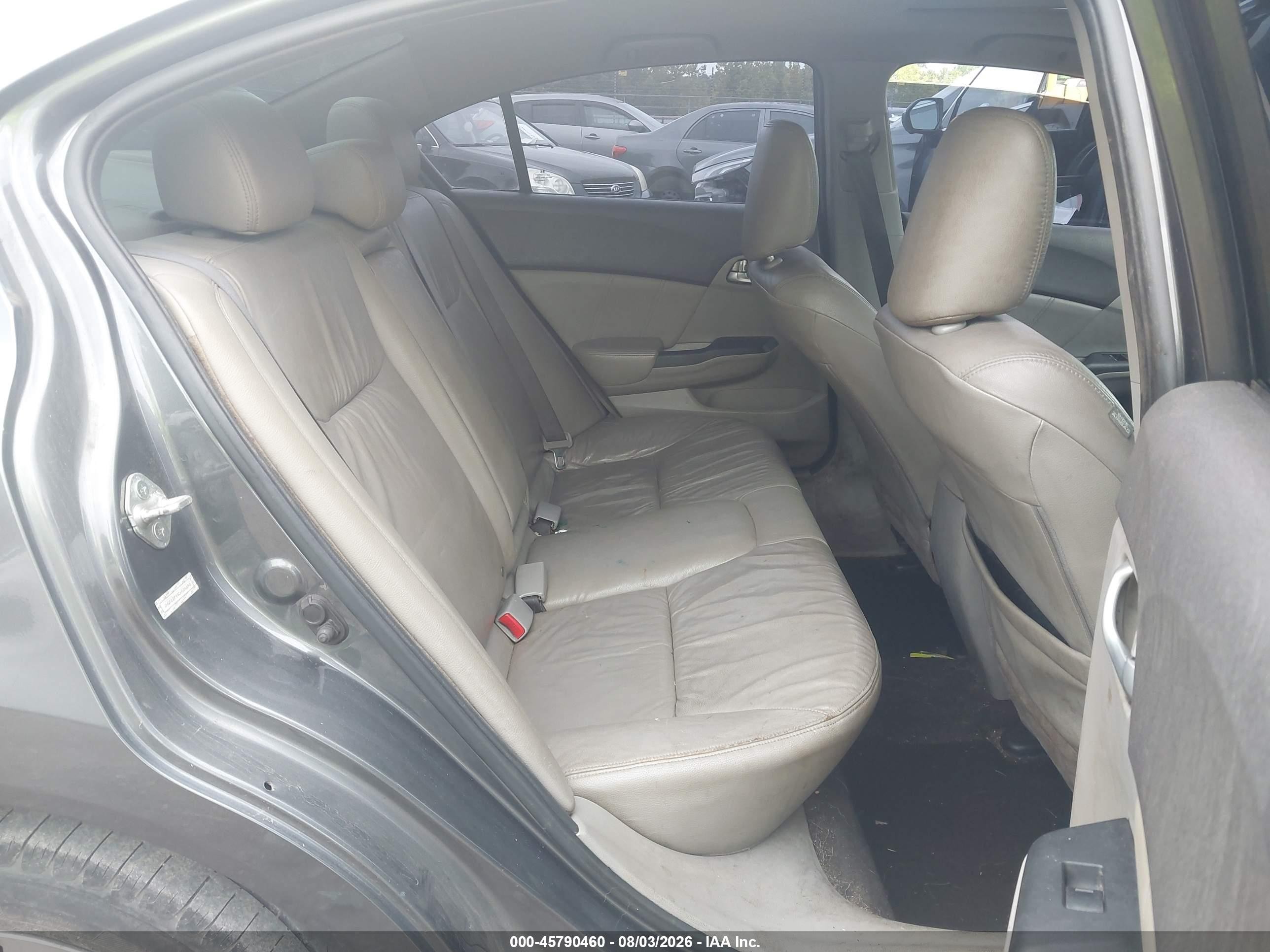 2012 Honda Civic Ex-l Silver vin: 2HGFB2F94CH508690