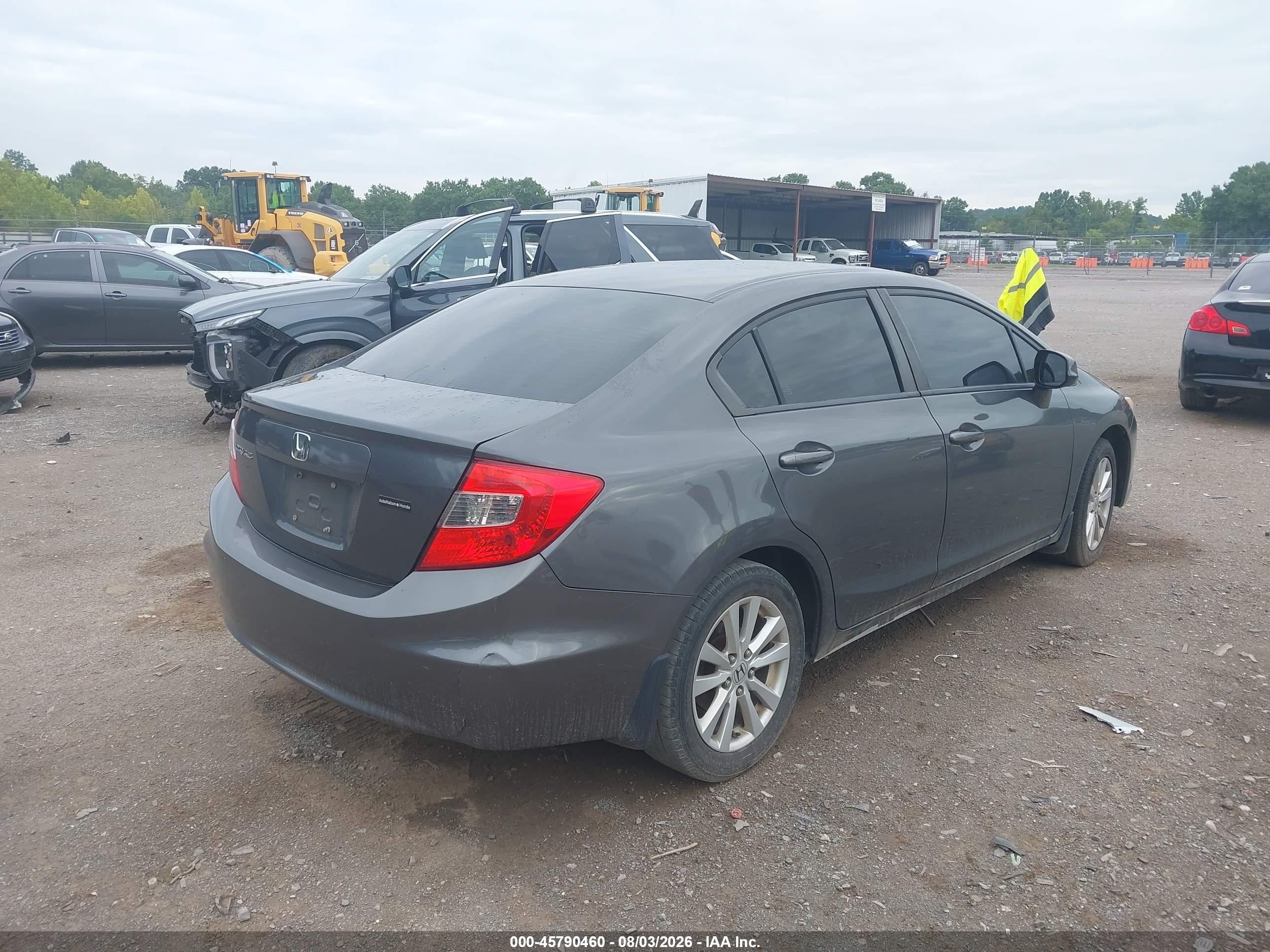 2012 Honda Civic Ex-l Silver vin: 2HGFB2F94CH508690