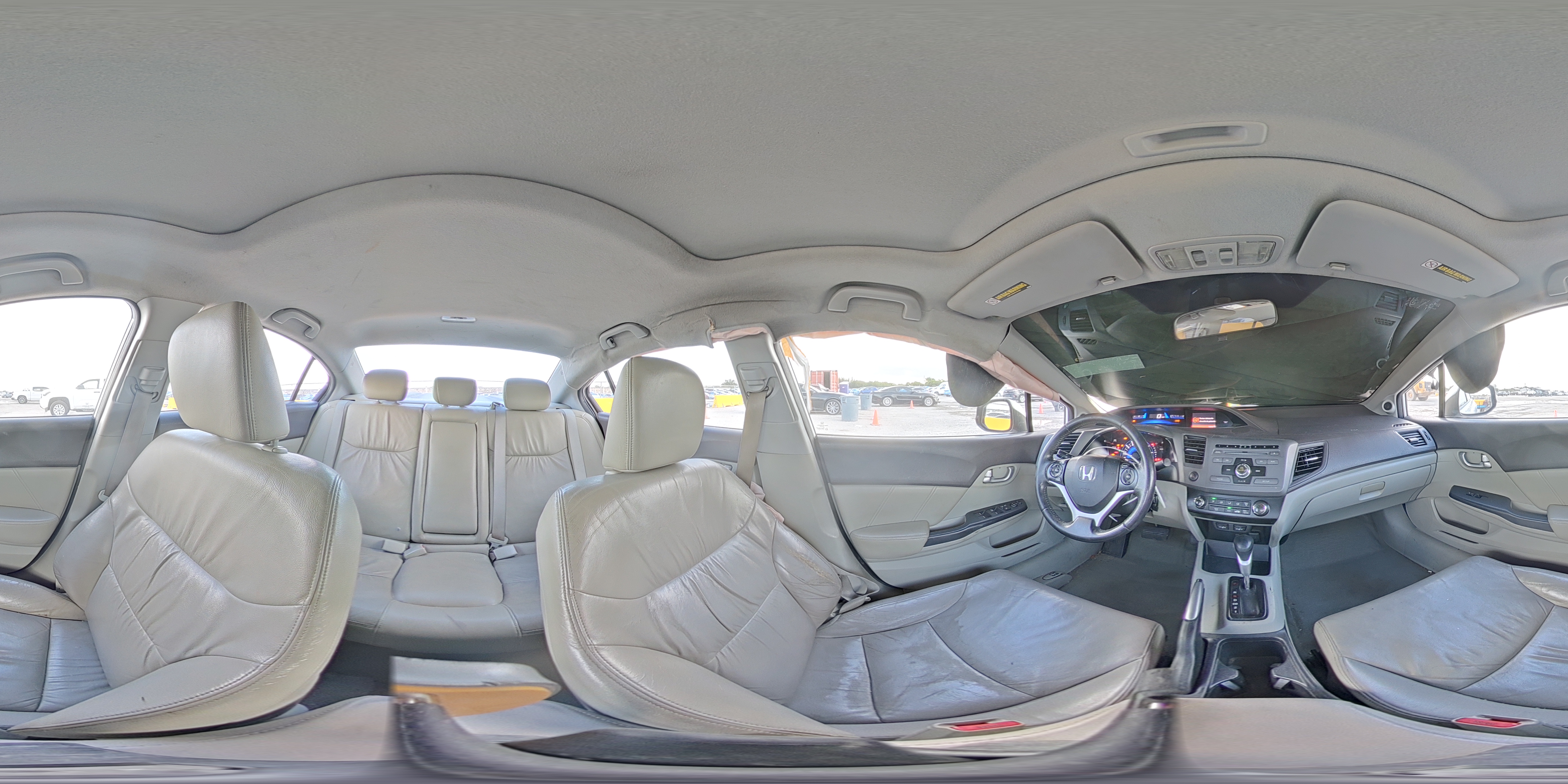 2012 Honda Civic Exl White vin: 2HGFB2F94CH524436