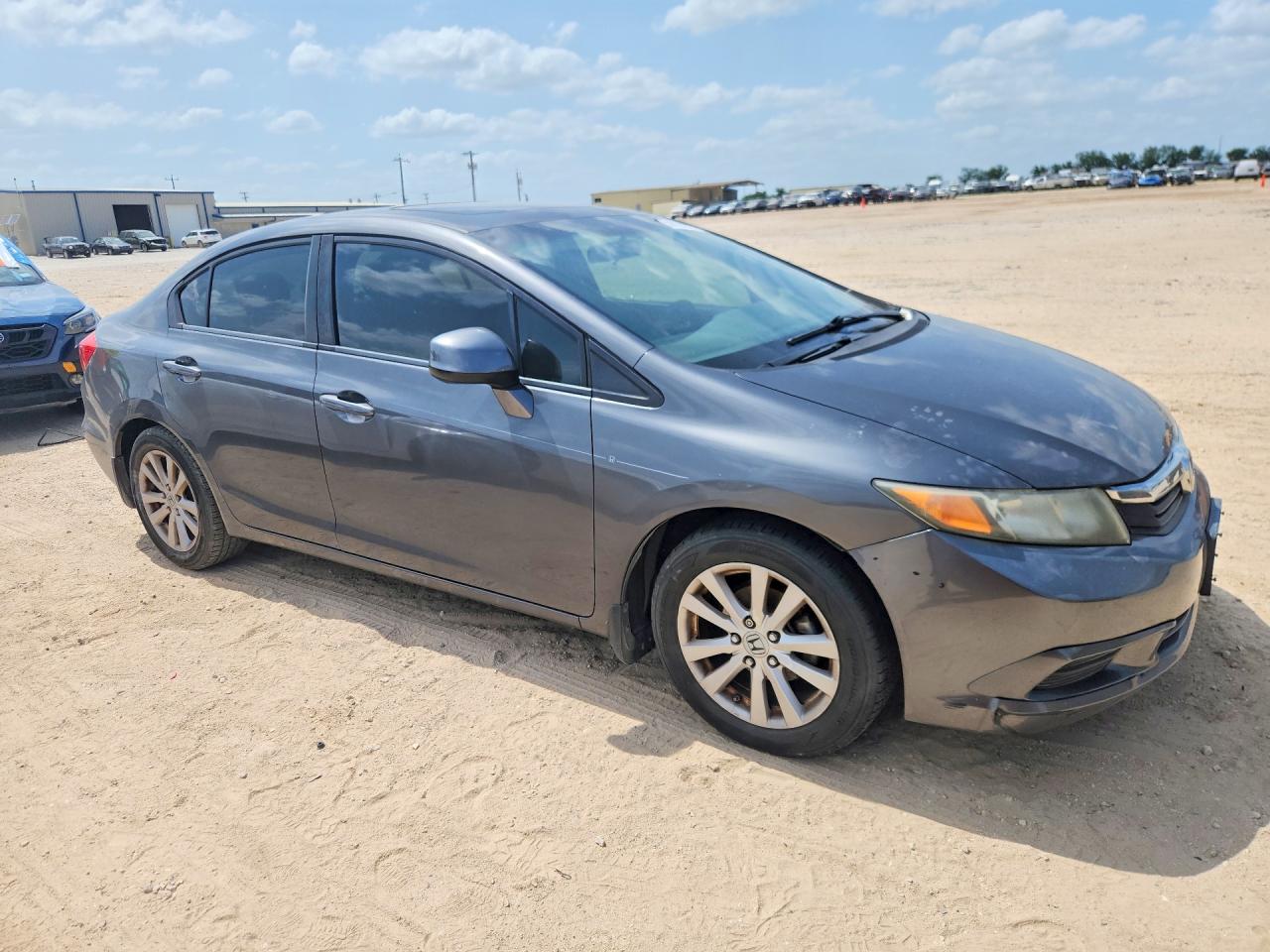 2012 Honda Civic Exl Gray vin: 2HGFB2F94CH540362