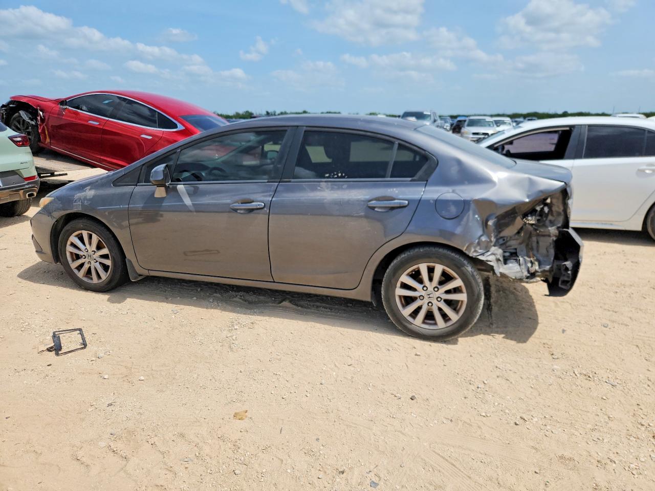 2012 Honda Civic Exl Gray vin: 2HGFB2F94CH540362
