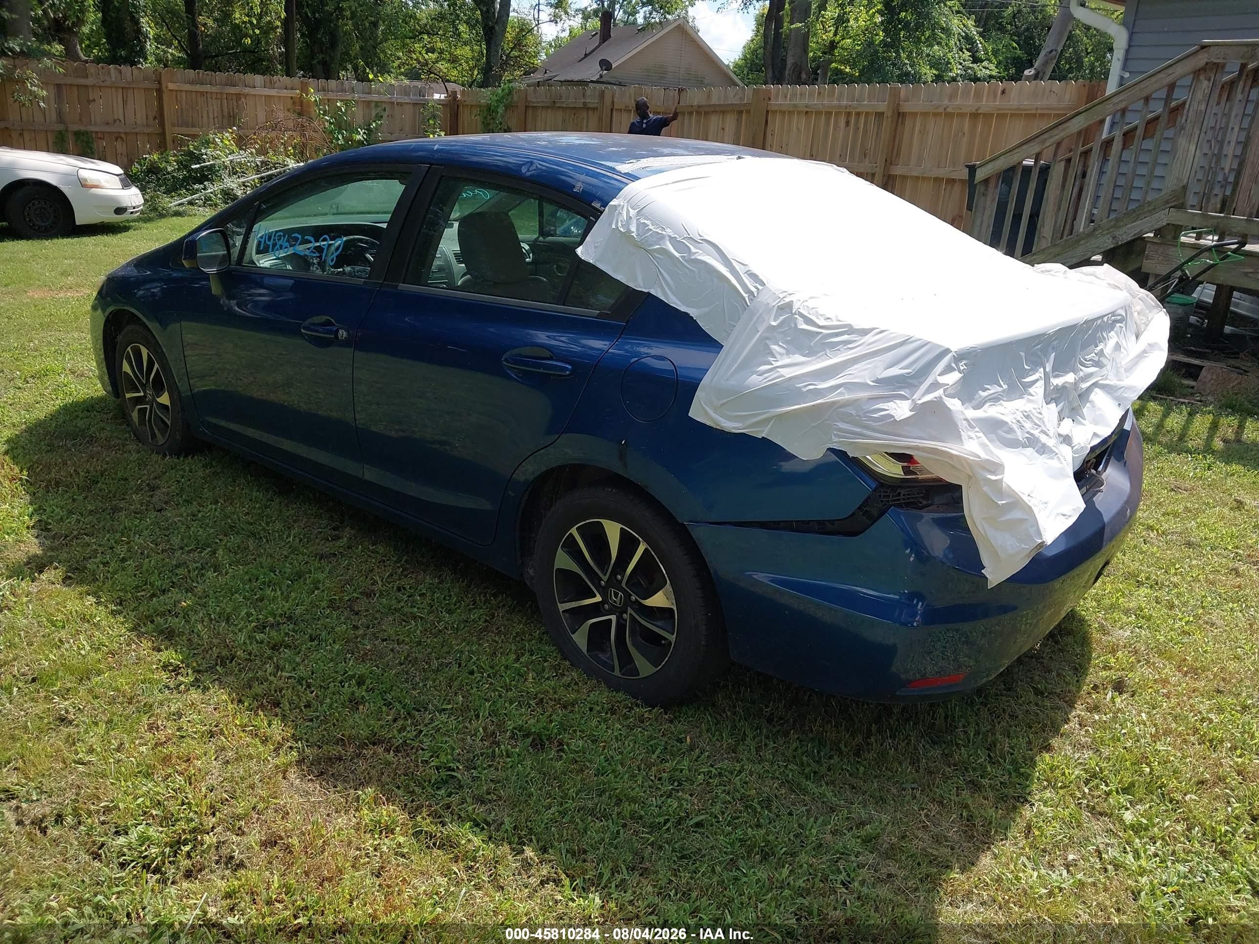 2013 Honda Civic Ex-l Blue vin: 2HGFB2F94DH540816