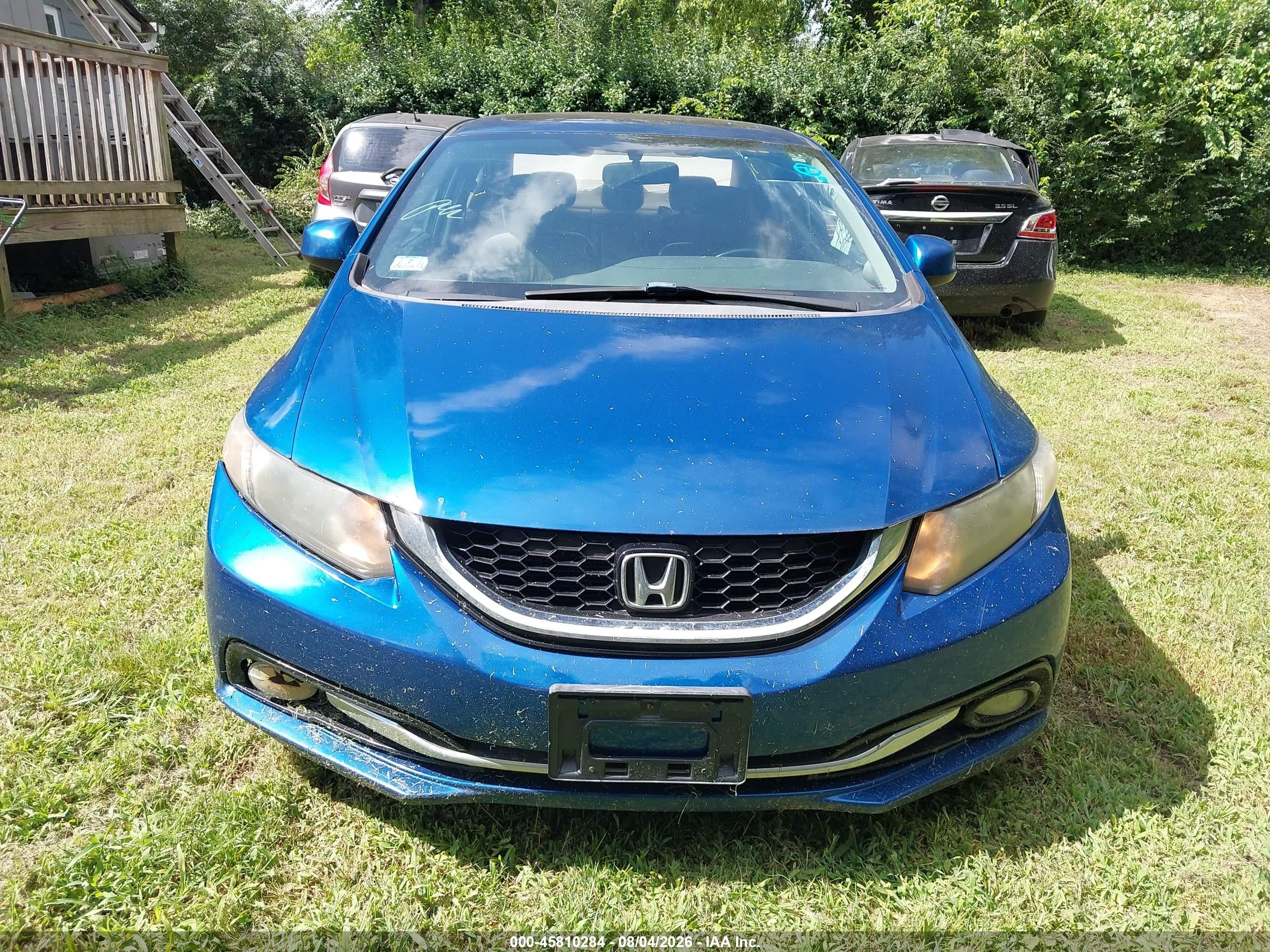 2013 Honda Civic Ex-l Blue vin: 2HGFB2F94DH540816