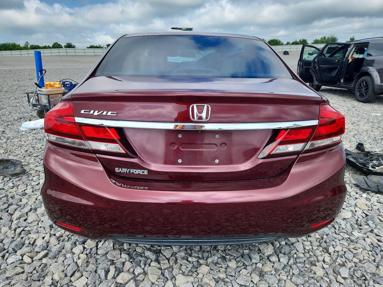 2015 Honda Civic Exl Burgundy vin: 2HGFB2F94FH503820