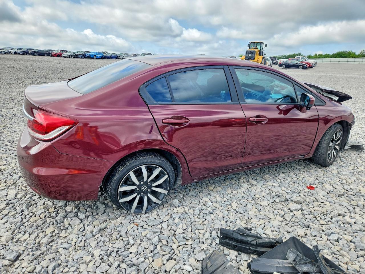 2015 Honda Civic Exl Burgundy vin: 2HGFB2F94FH503820