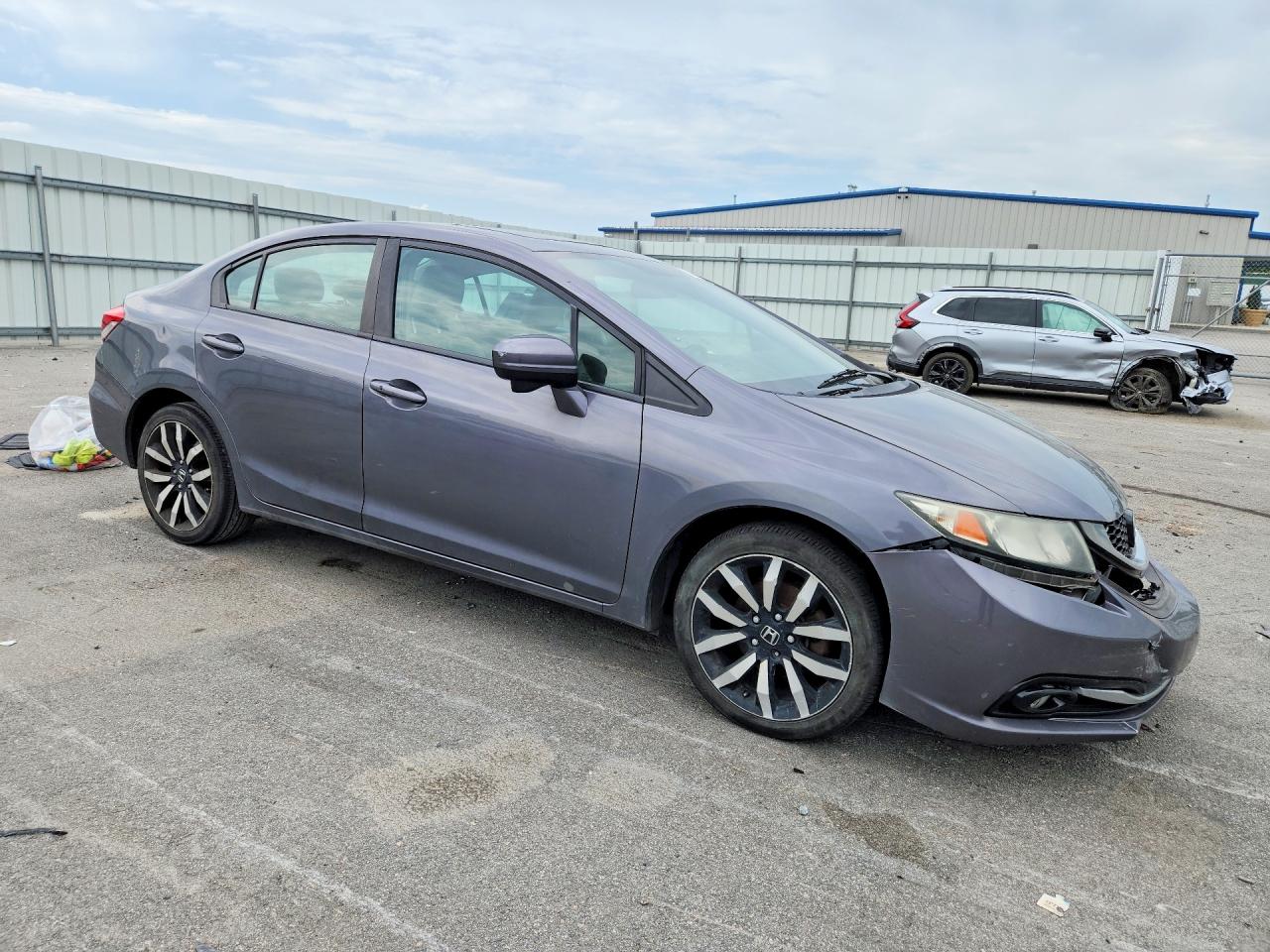 2015 Honda Civic Exl Gray vin: 2HGFB2F94FH504997