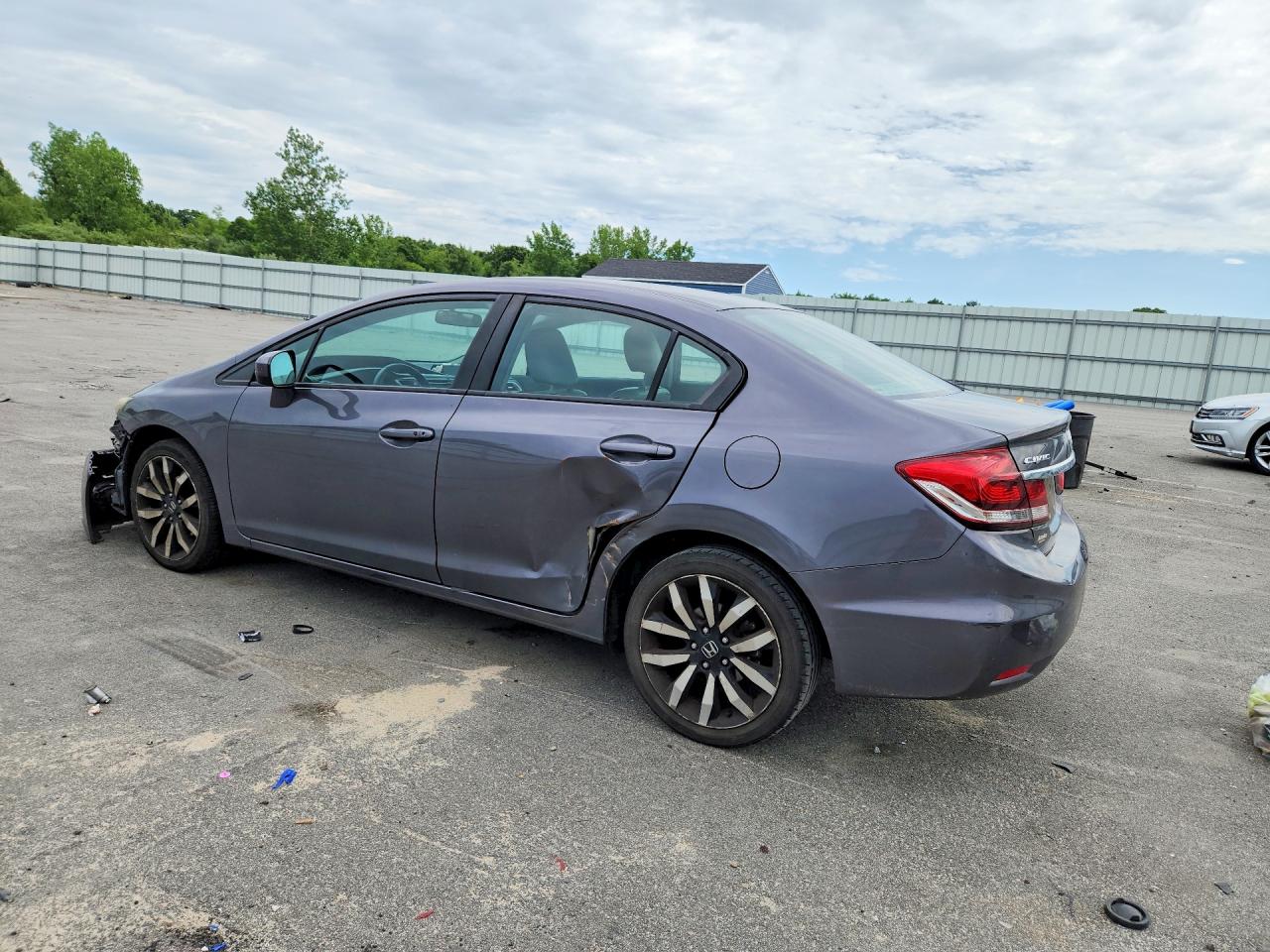 2015 Honda Civic Exl Gray vin: 2HGFB2F94FH504997