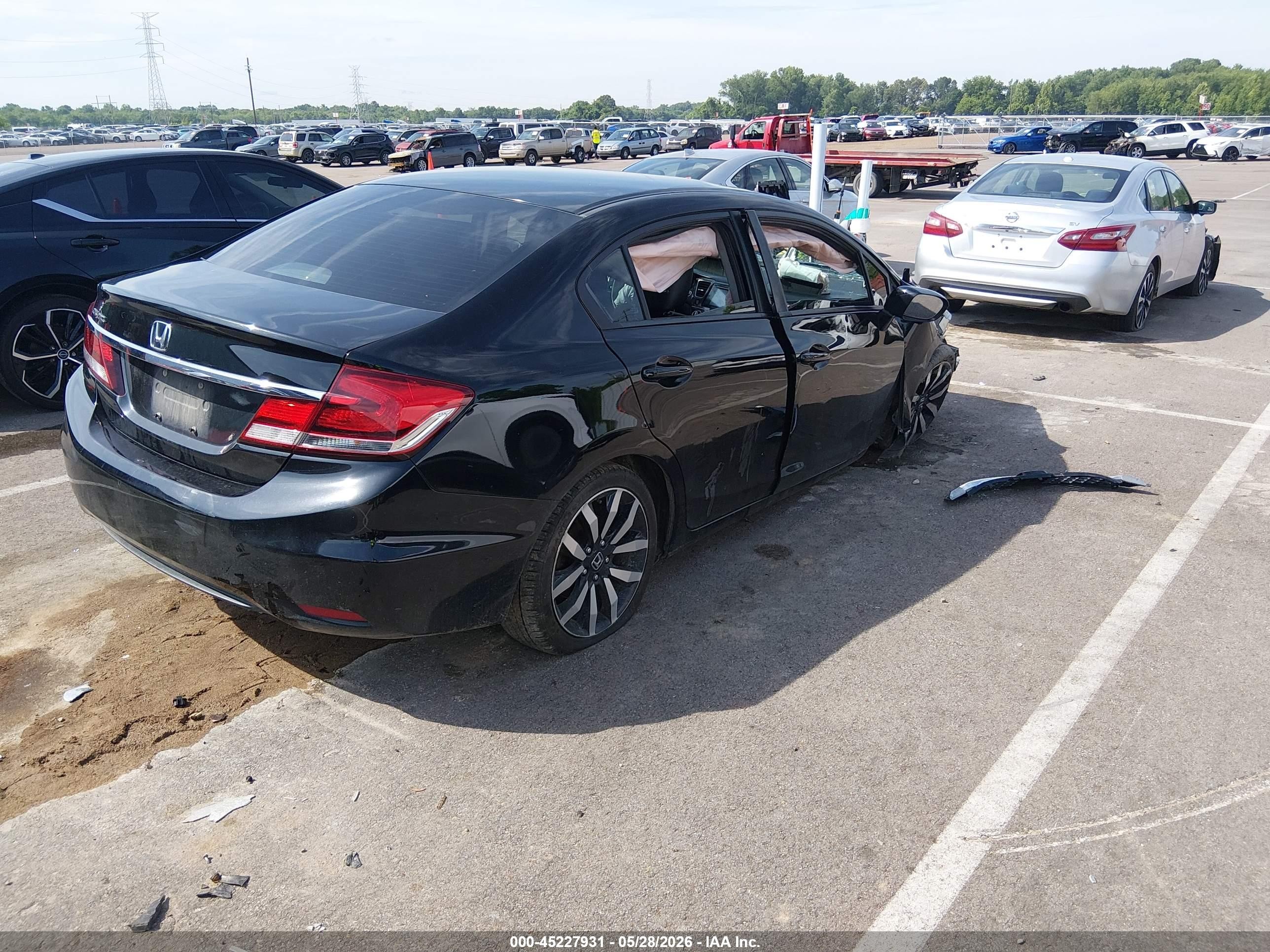 2015 Honda Civic Ex-l Black vin: 2HGFB2F94FH509245