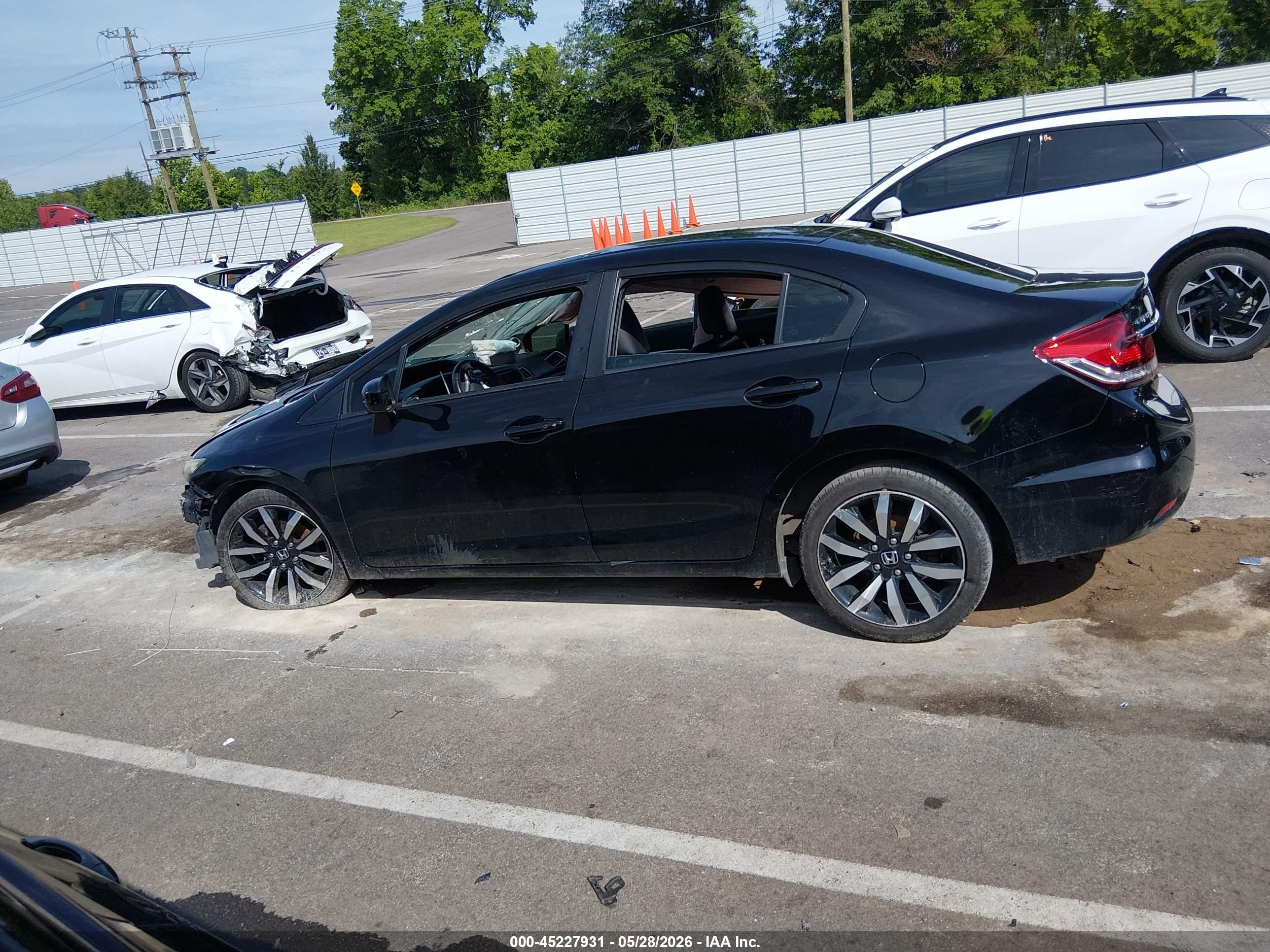 2015 Honda Civic Ex-l Black vin: 2HGFB2F94FH509245
