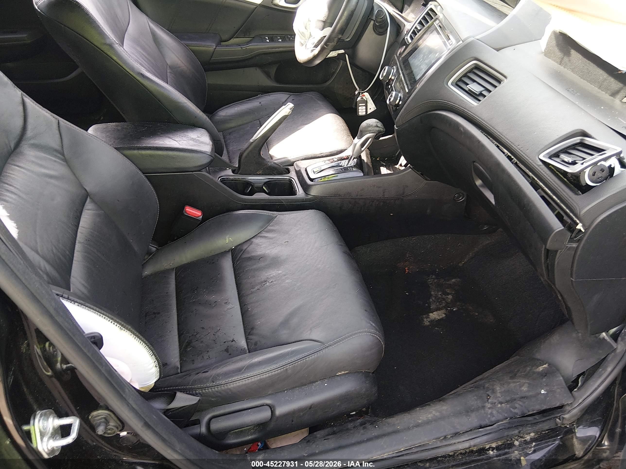 2015 Honda Civic Ex-l Black vin: 2HGFB2F94FH509245