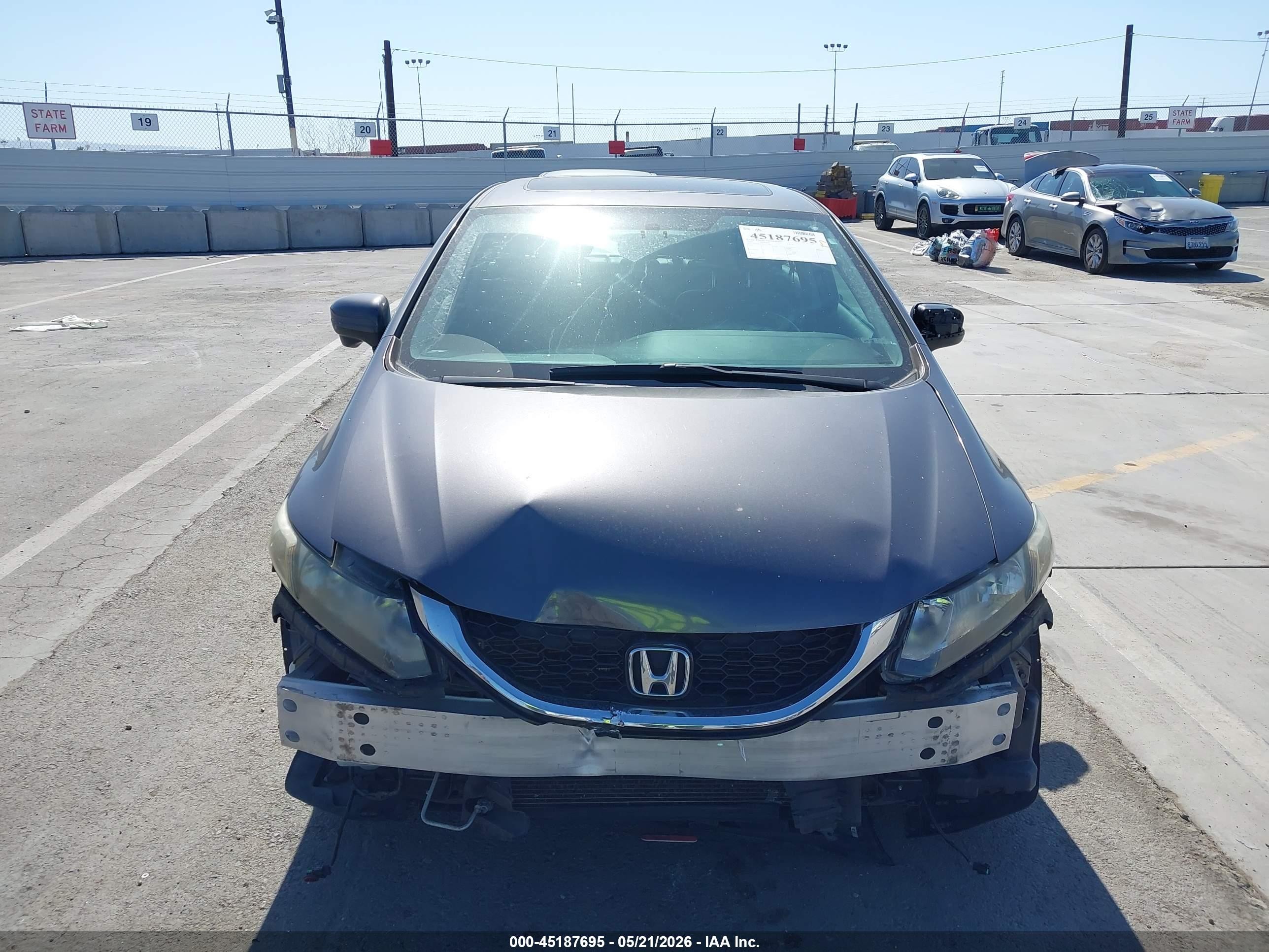 2015 Honda Civic Ex-l Gray vin: 2HGFB2F94FH522996