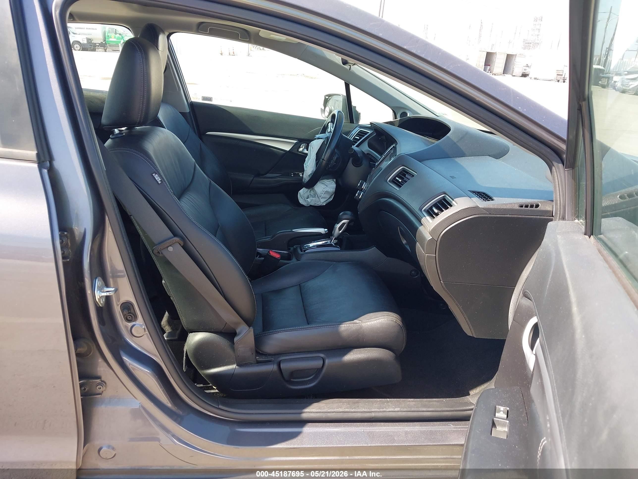2015 Honda Civic Ex-l Gray vin: 2HGFB2F94FH522996