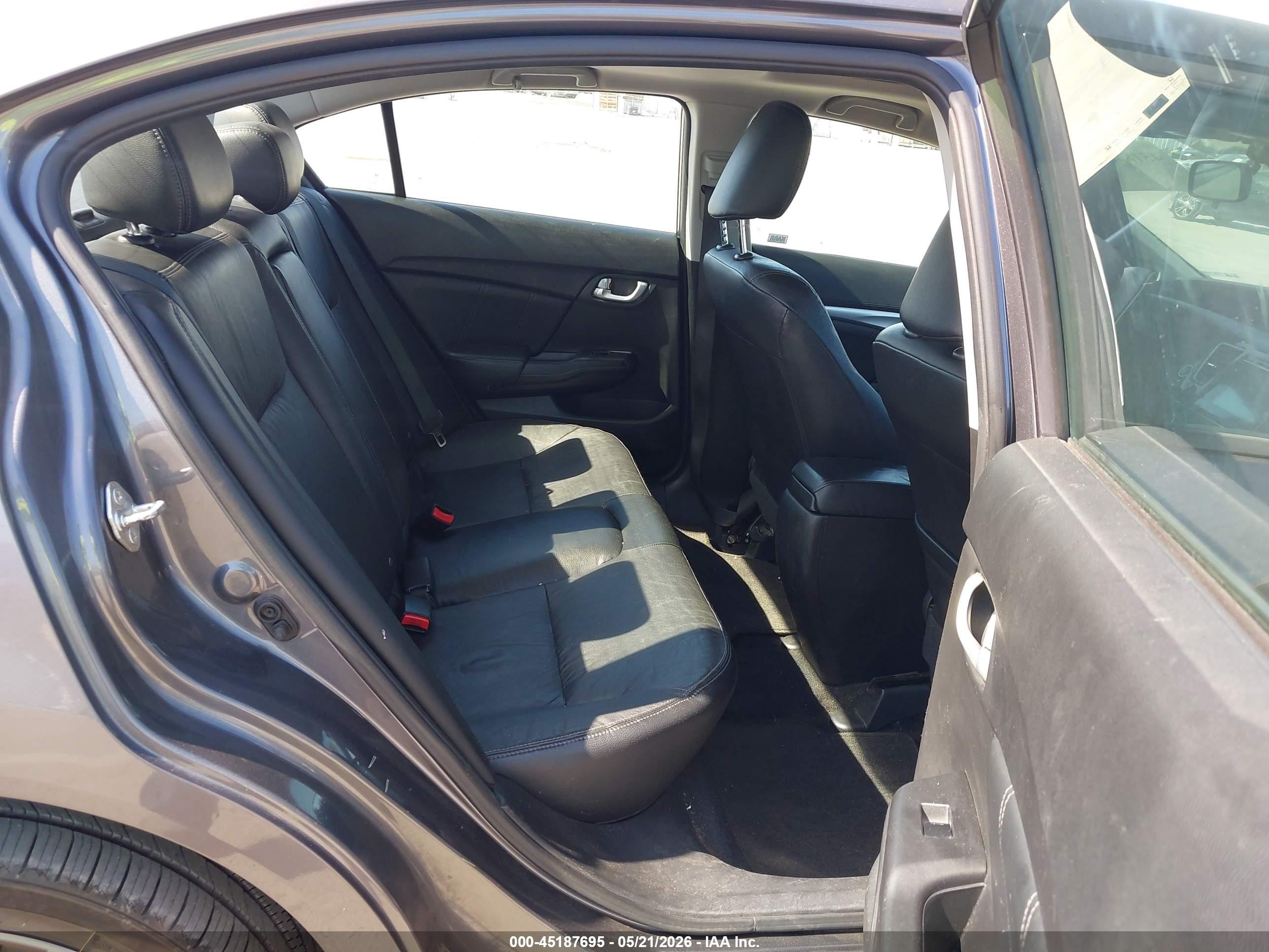 2015 Honda Civic Ex-l Gray vin: 2HGFB2F94FH522996
