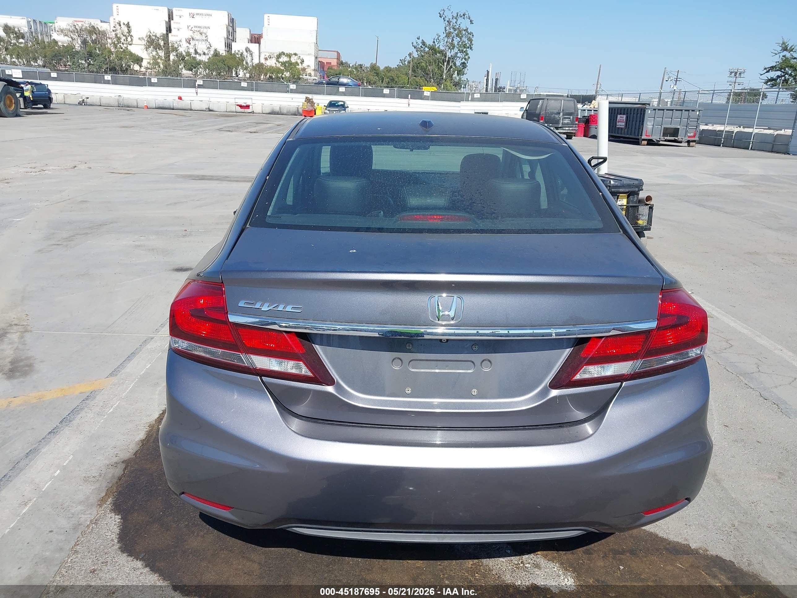 2015 Honda Civic Ex-l Gray vin: 2HGFB2F94FH522996