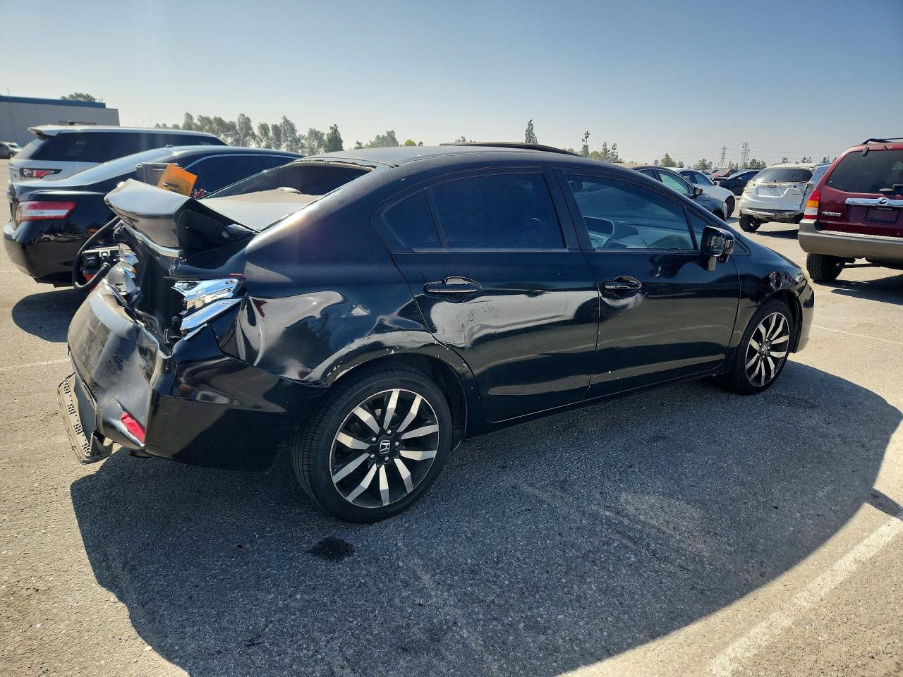 2015 Honda Civic Exl Black vin: 2HGFB2F94FH537451