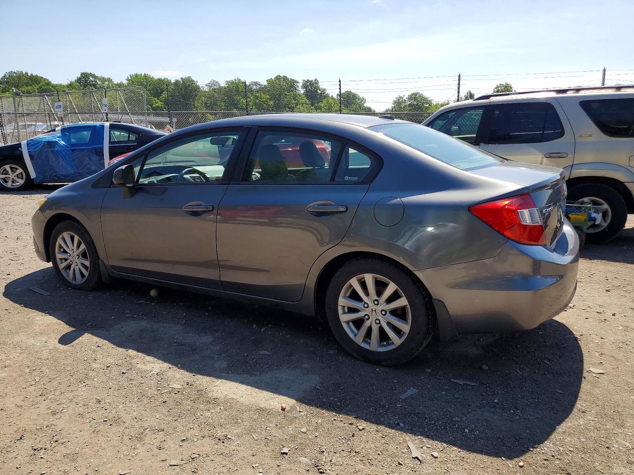 2012 Honda Civic Exl Gray vin: 2HGFB2F95CH531069