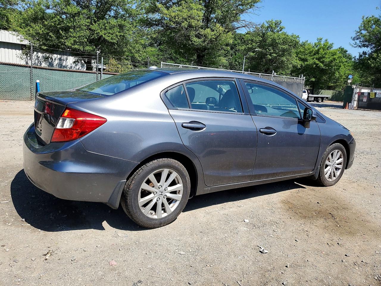 2012 Honda Civic Exl Gray vin: 2HGFB2F95CH531069
