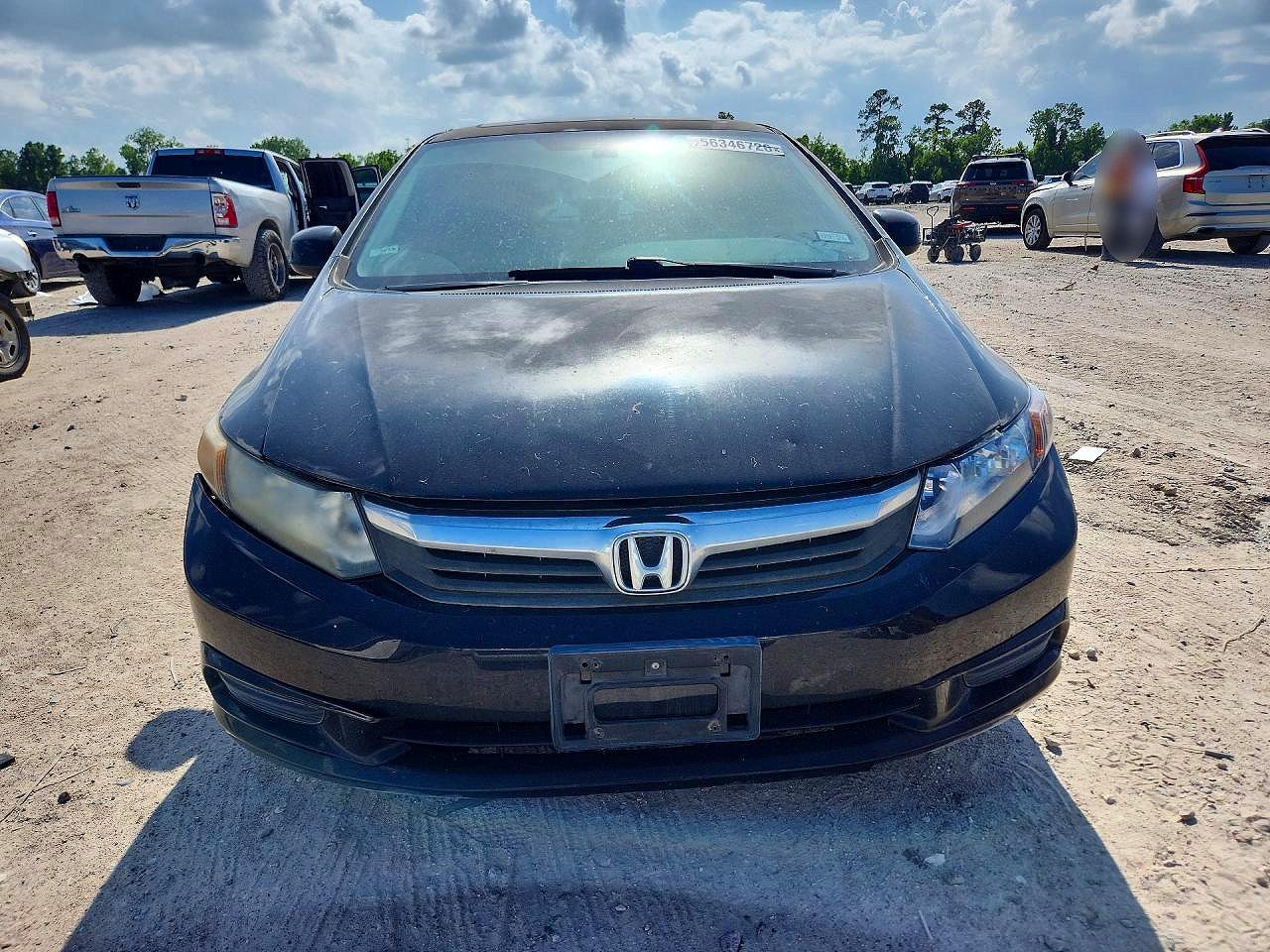 2012 Honda Civic Exl Черный vin: 2HGFB2F95CH540452