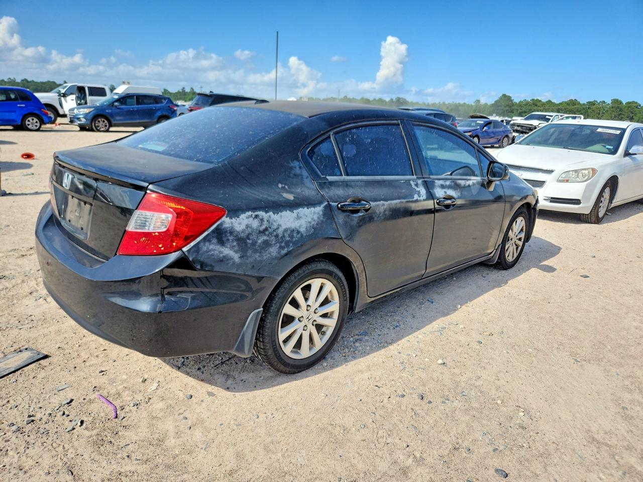 2012 Honda Civic Exl Черный vin: 2HGFB2F95CH540452