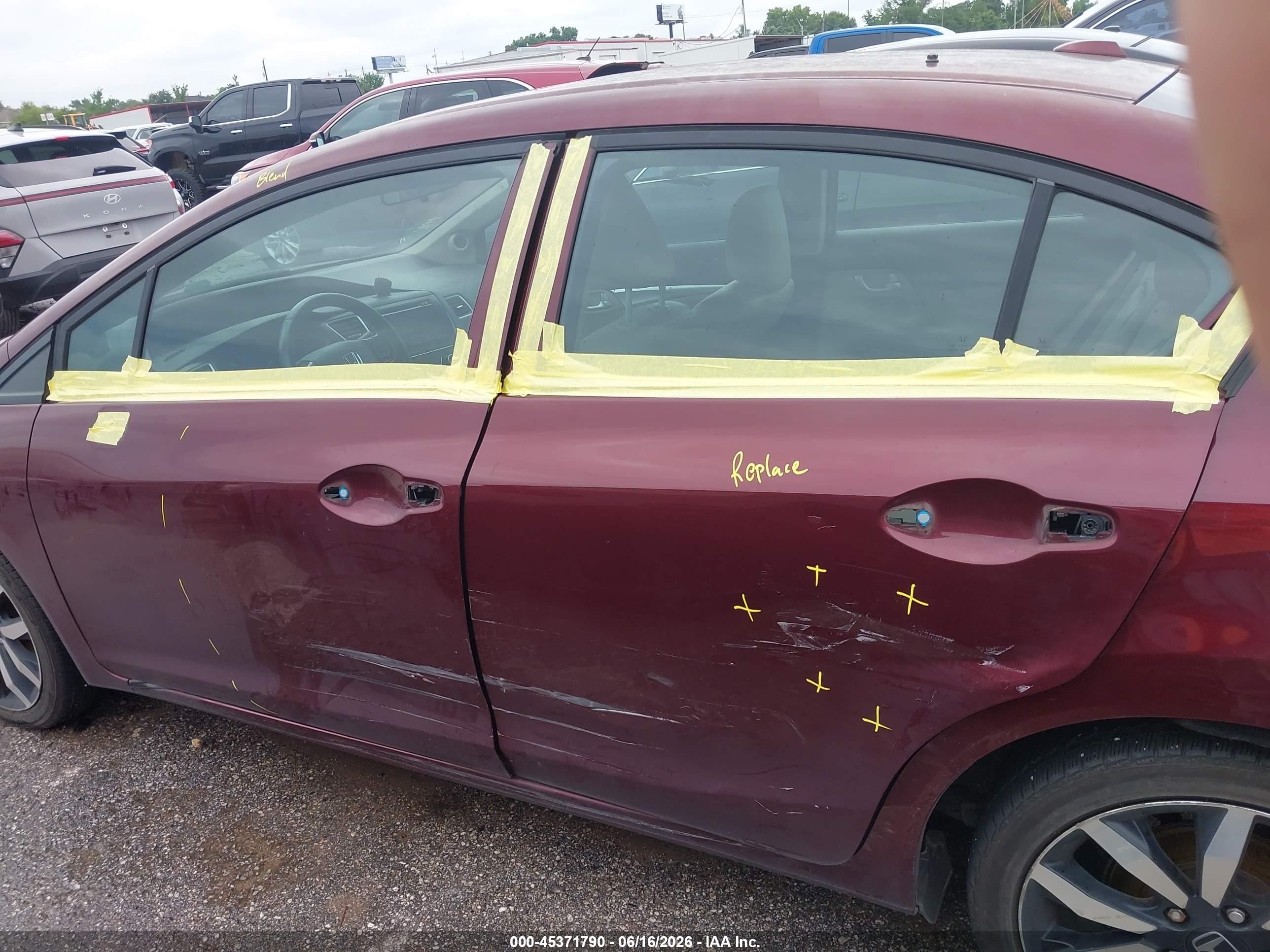2015 Honda Civic Ex-l Maroon vin: 2HGFB2F95FH504734