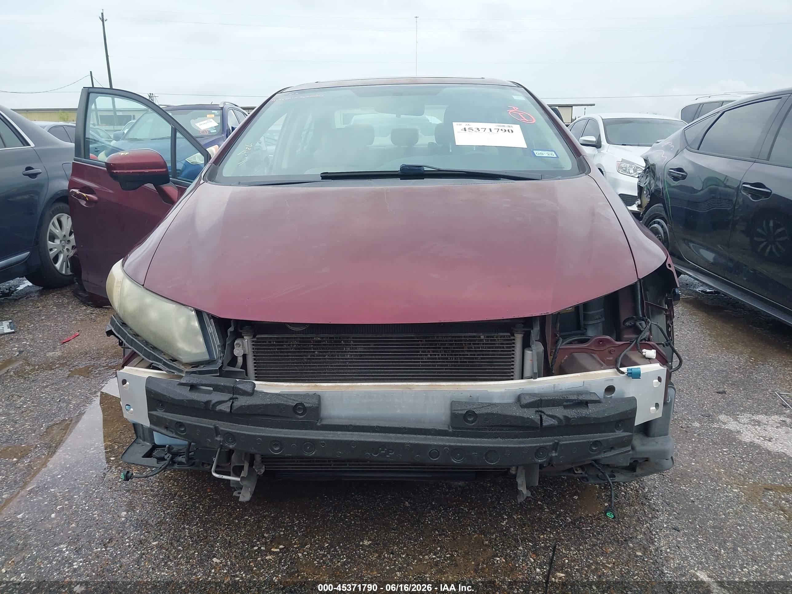 2015 Honda Civic Ex-l Maroon vin: 2HGFB2F95FH504734