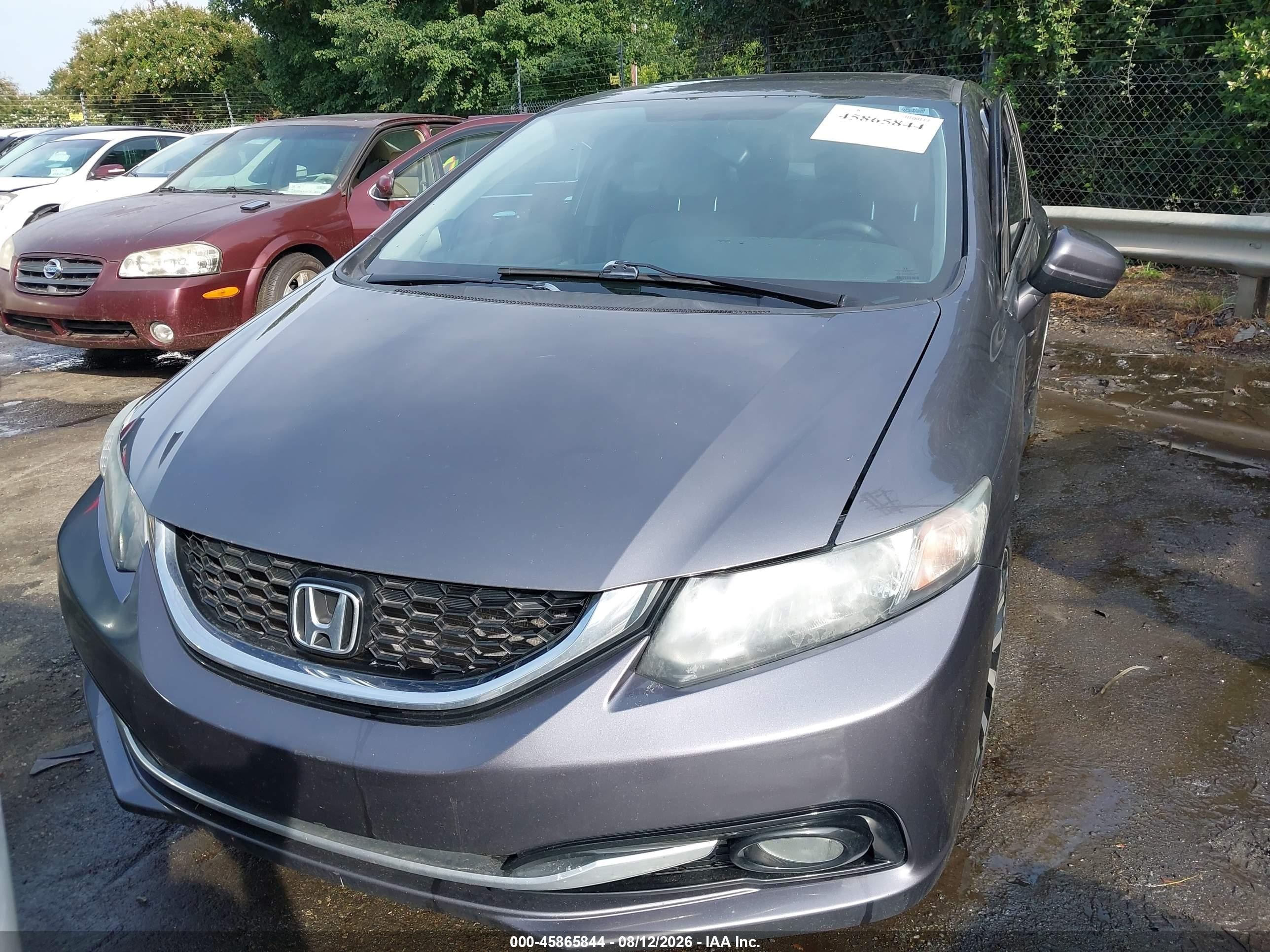 2015 Honda Civic Ex-l Gray vin: 2HGFB2F95FH525728