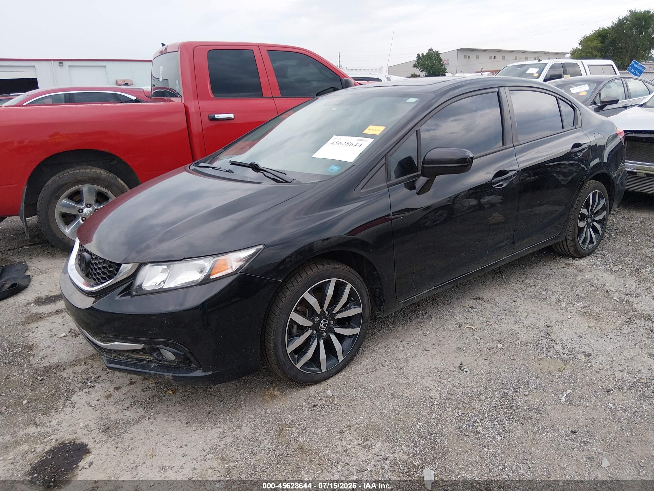 2015 Honda Civic Ex-l Black vin: 2HGFB2F95FH539547