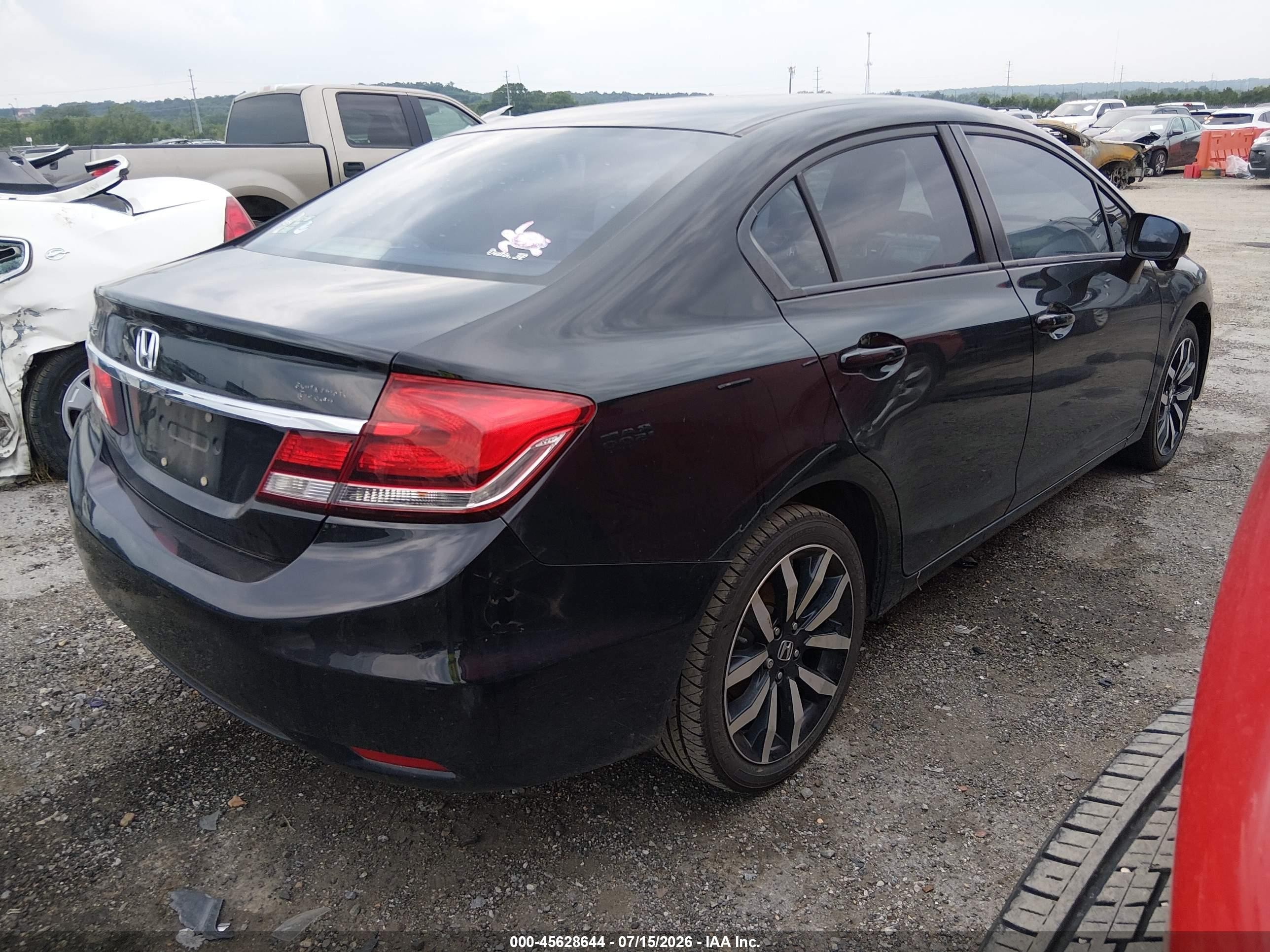2015 Honda Civic Ex-l Black vin: 2HGFB2F95FH539547