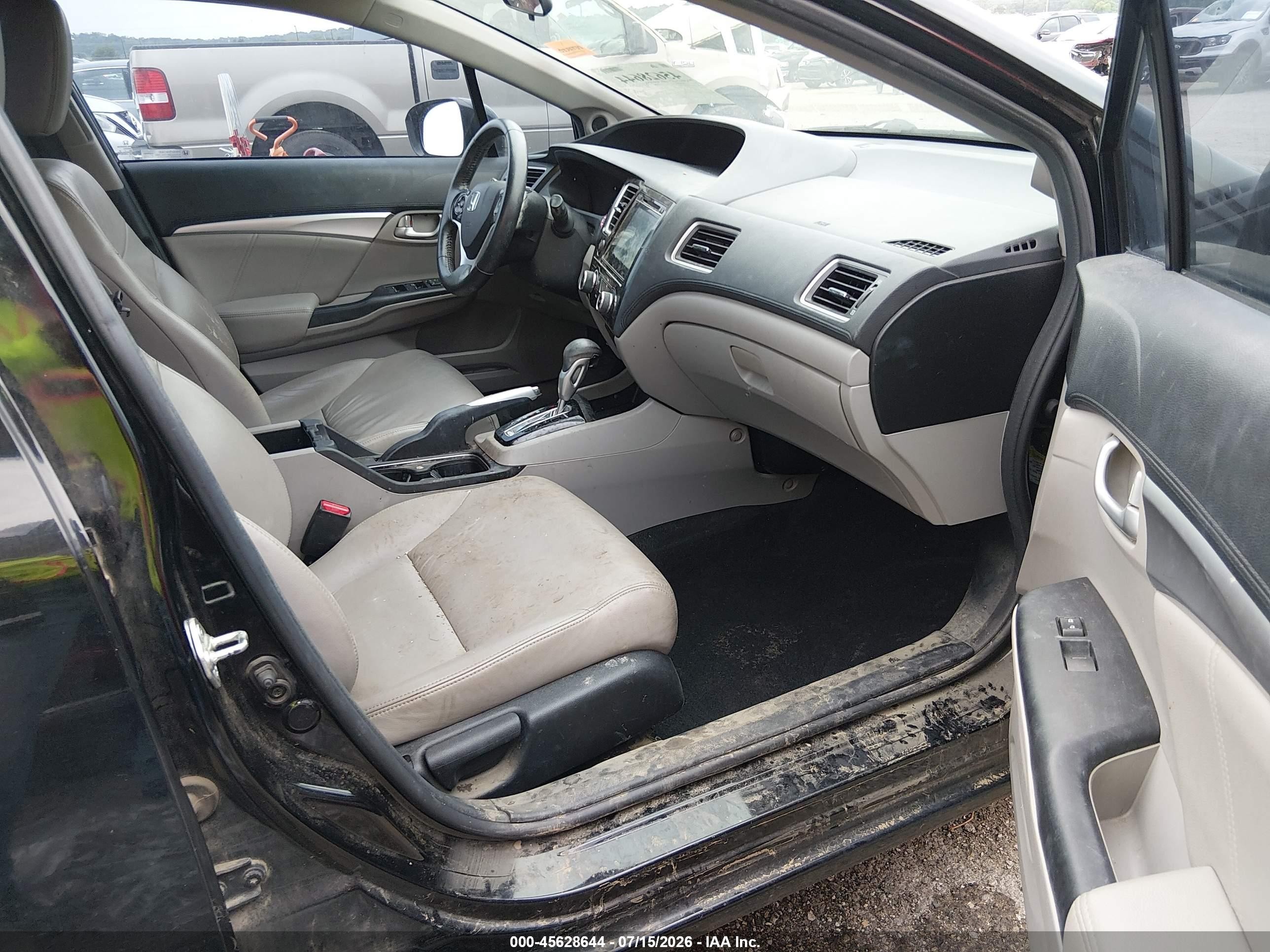 2015 Honda Civic Ex-l Black vin: 2HGFB2F95FH539547