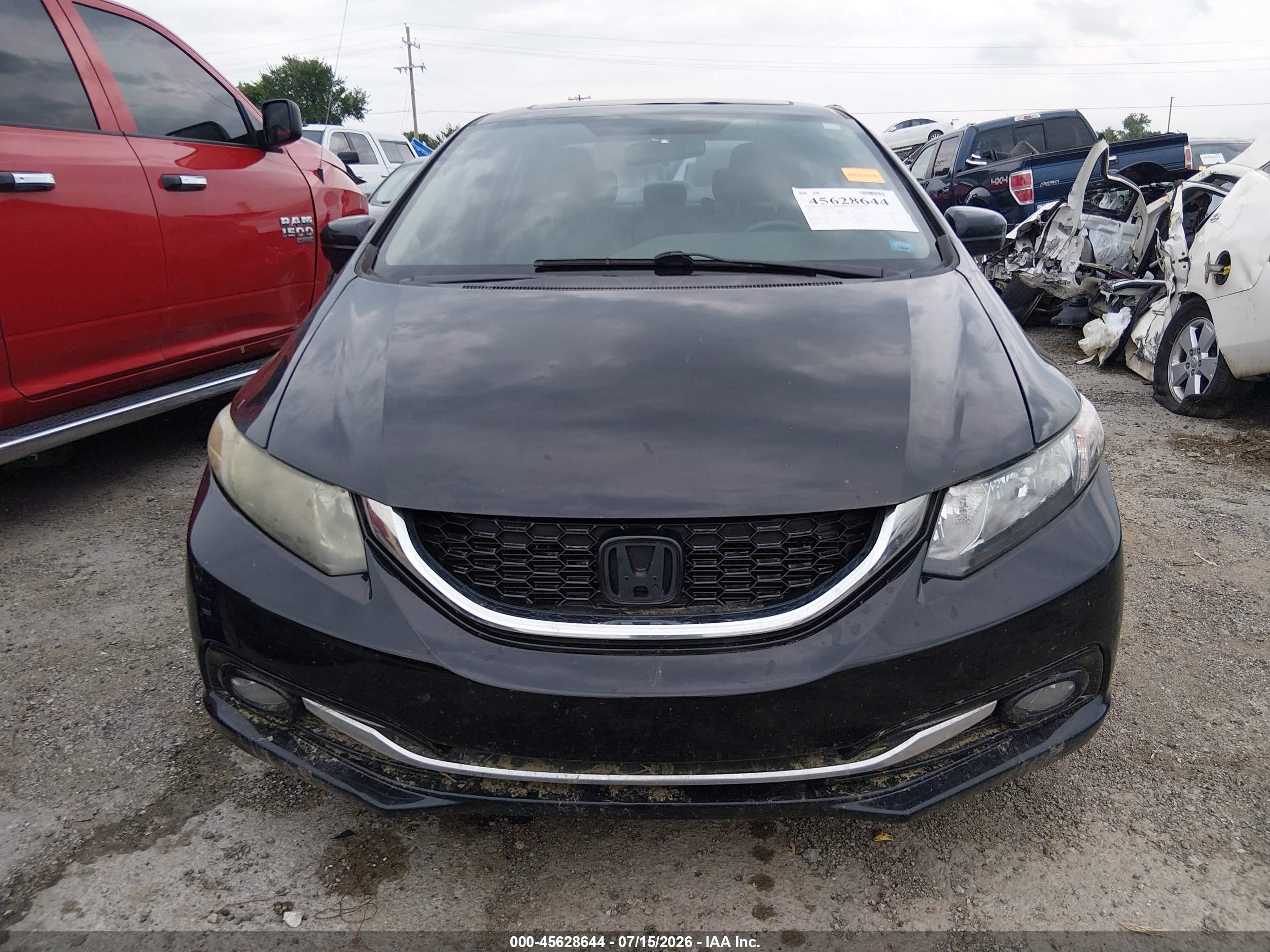 2015 Honda Civic Ex-l Black vin: 2HGFB2F95FH539547