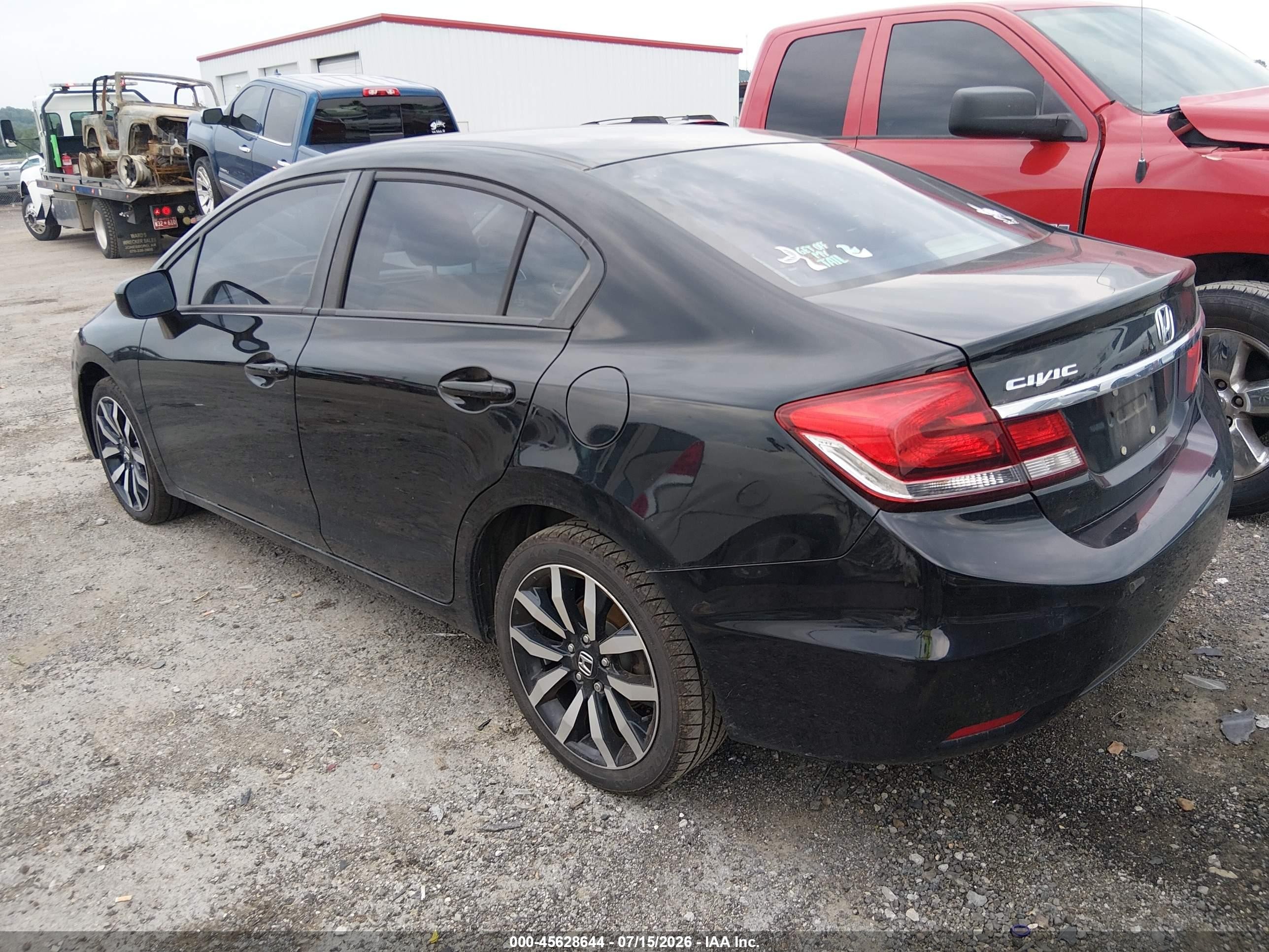 2015 Honda Civic Ex-l Black vin: 2HGFB2F95FH539547