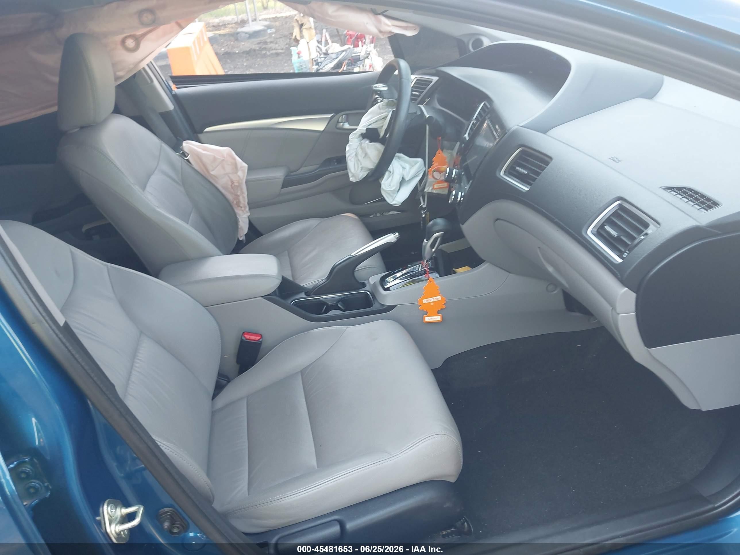 2015 Honda Civic Ex-l Blue vin: 2HGFB2F95FH543601