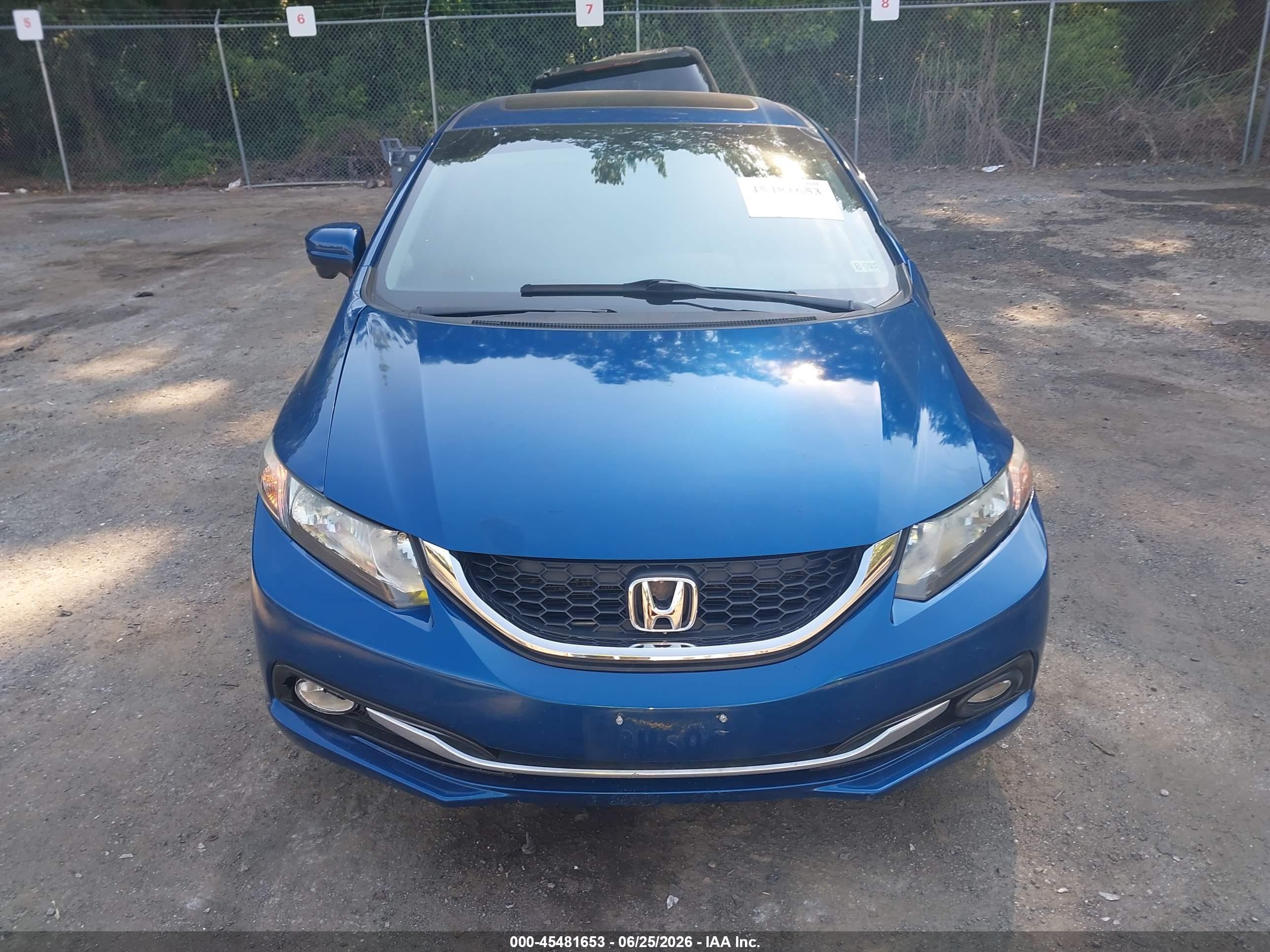 2015 Honda Civic Ex-l Blue vin: 2HGFB2F95FH543601