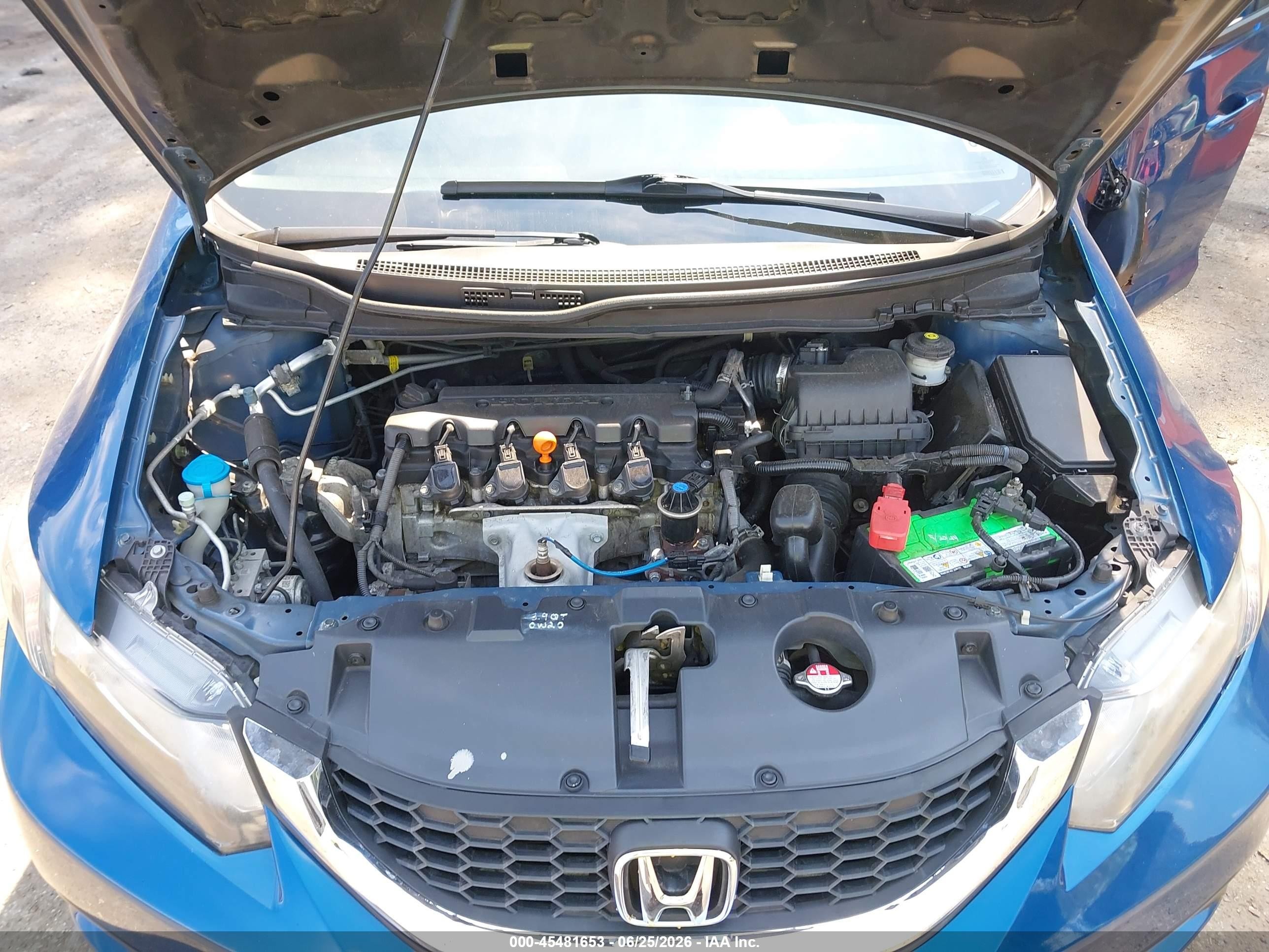 2015 Honda Civic Ex-l Blue vin: 2HGFB2F95FH543601
