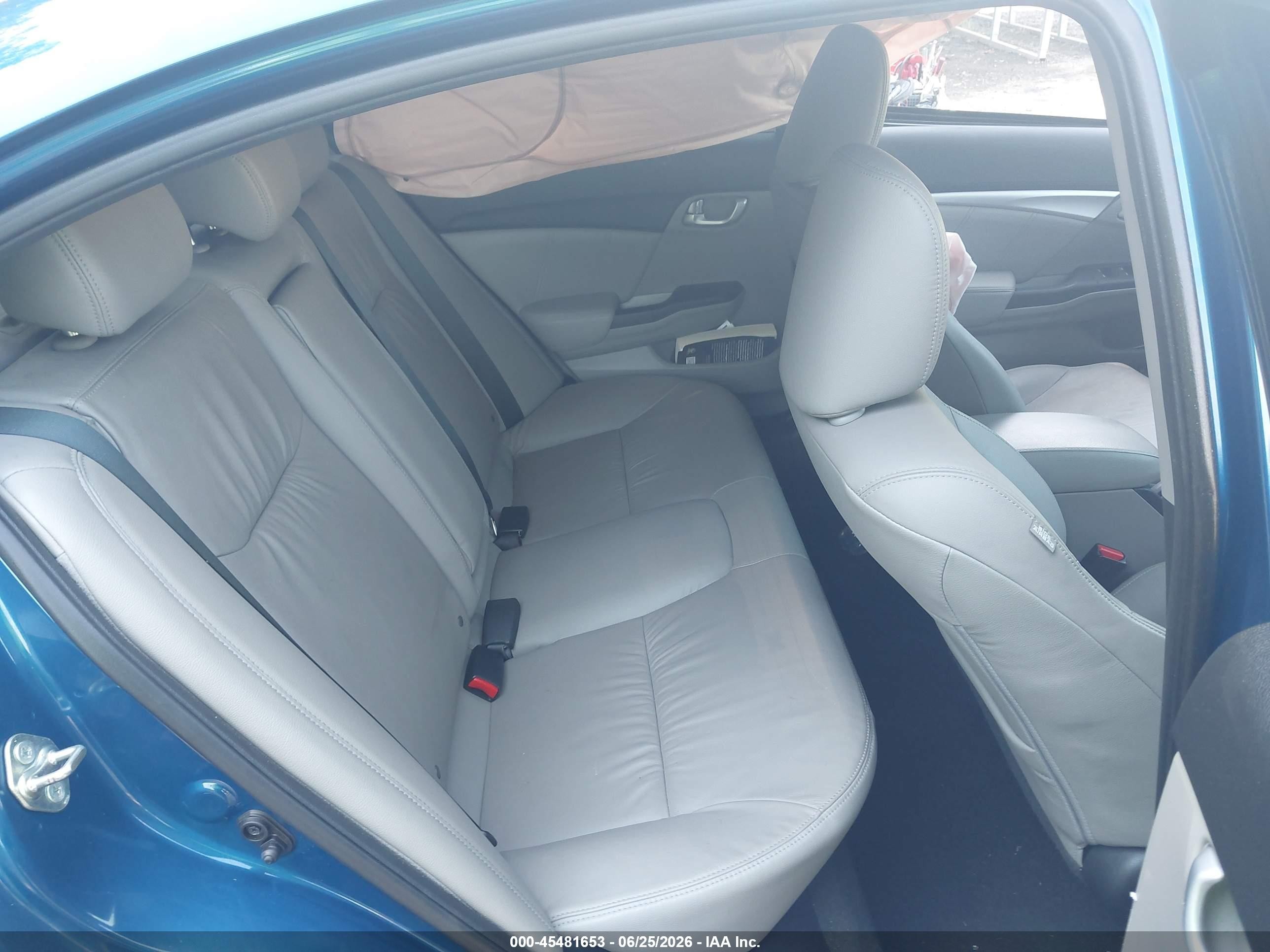 2015 Honda Civic Ex-l Blue vin: 2HGFB2F95FH543601