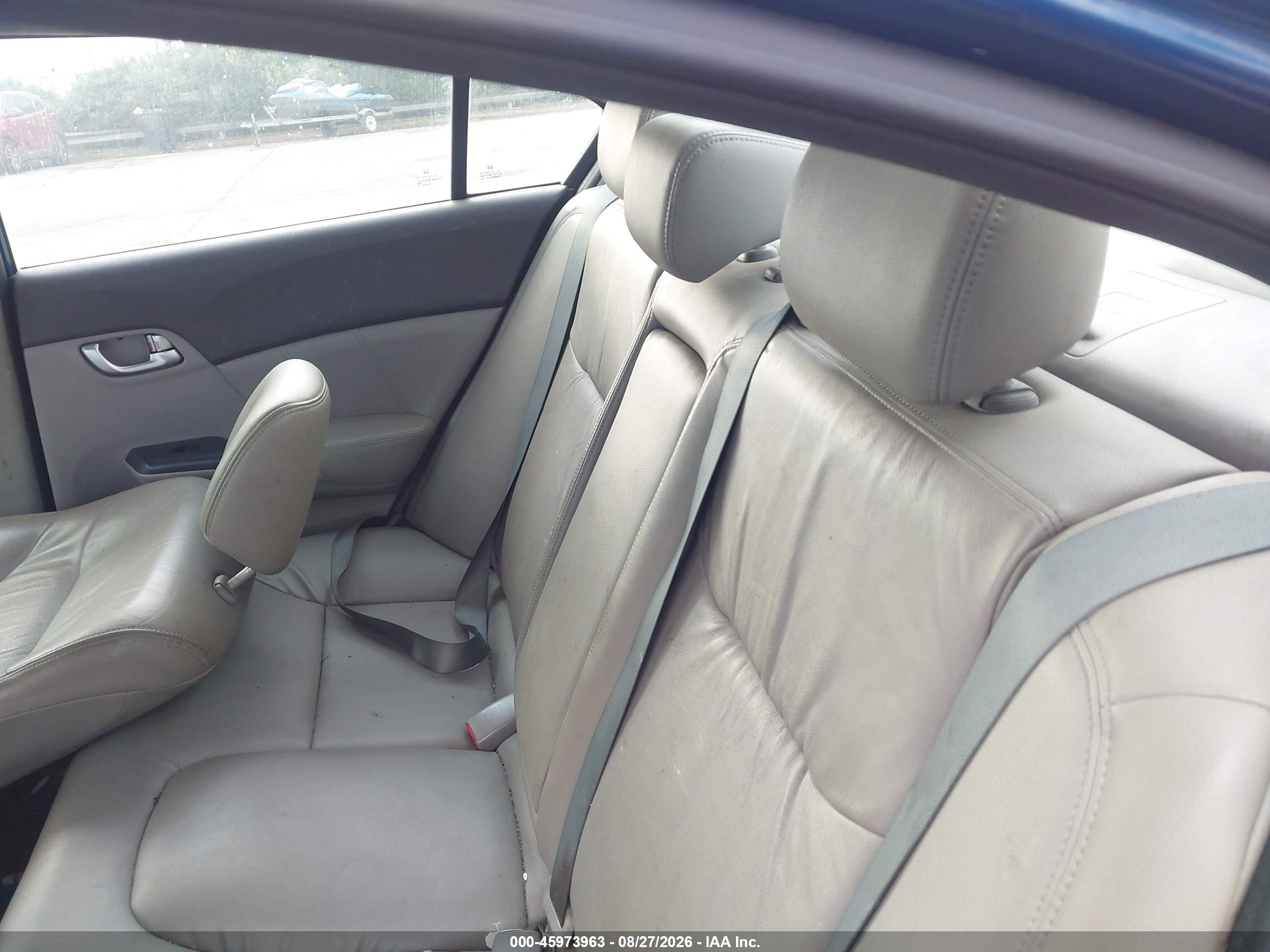 2012 Honda Civic Ex-l Синий vin: 2HGFB2F96CH512966
