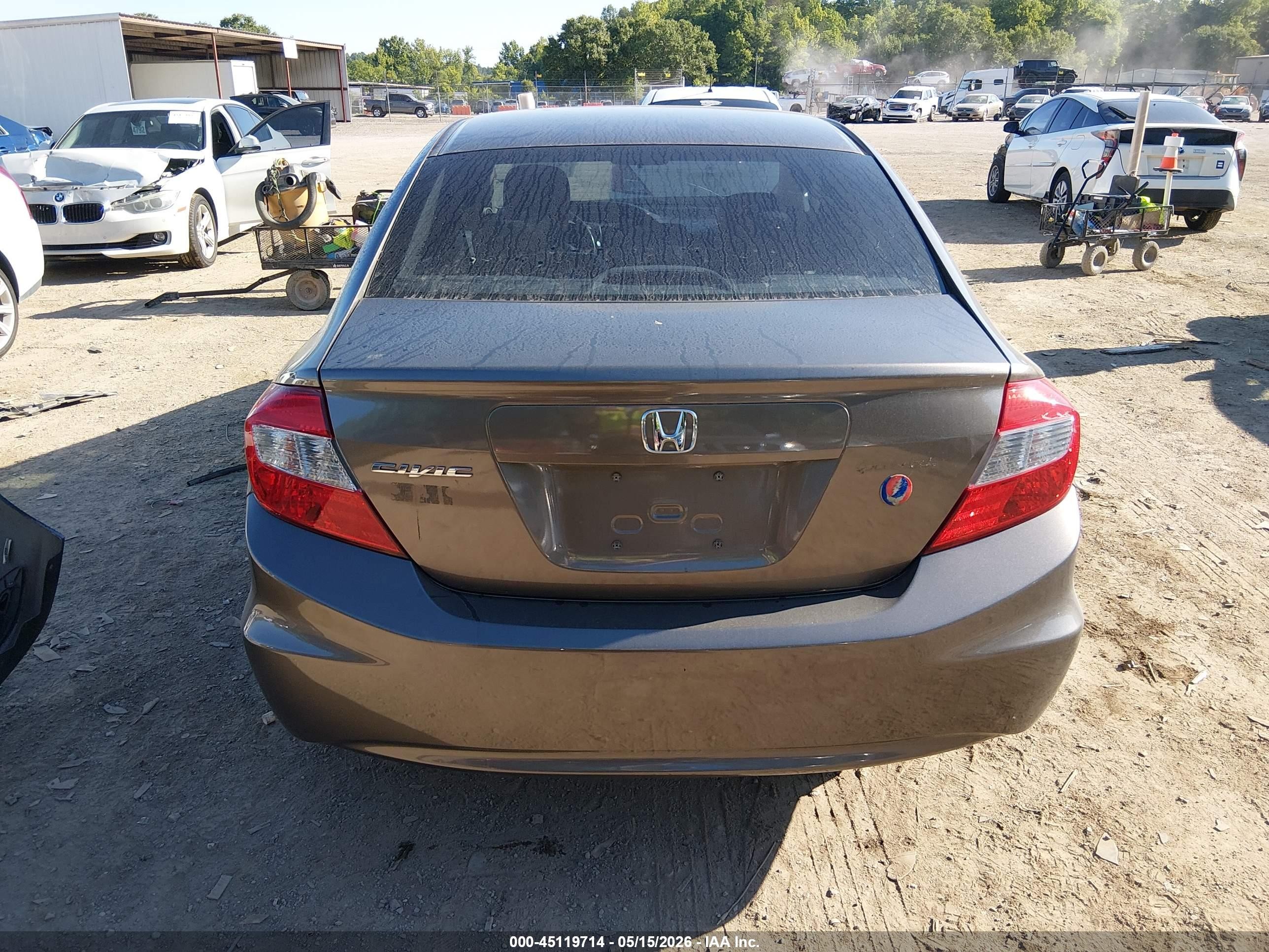 2012 Honda Civic Ex-l Pewter vin: 2HGFB2F96CH518427