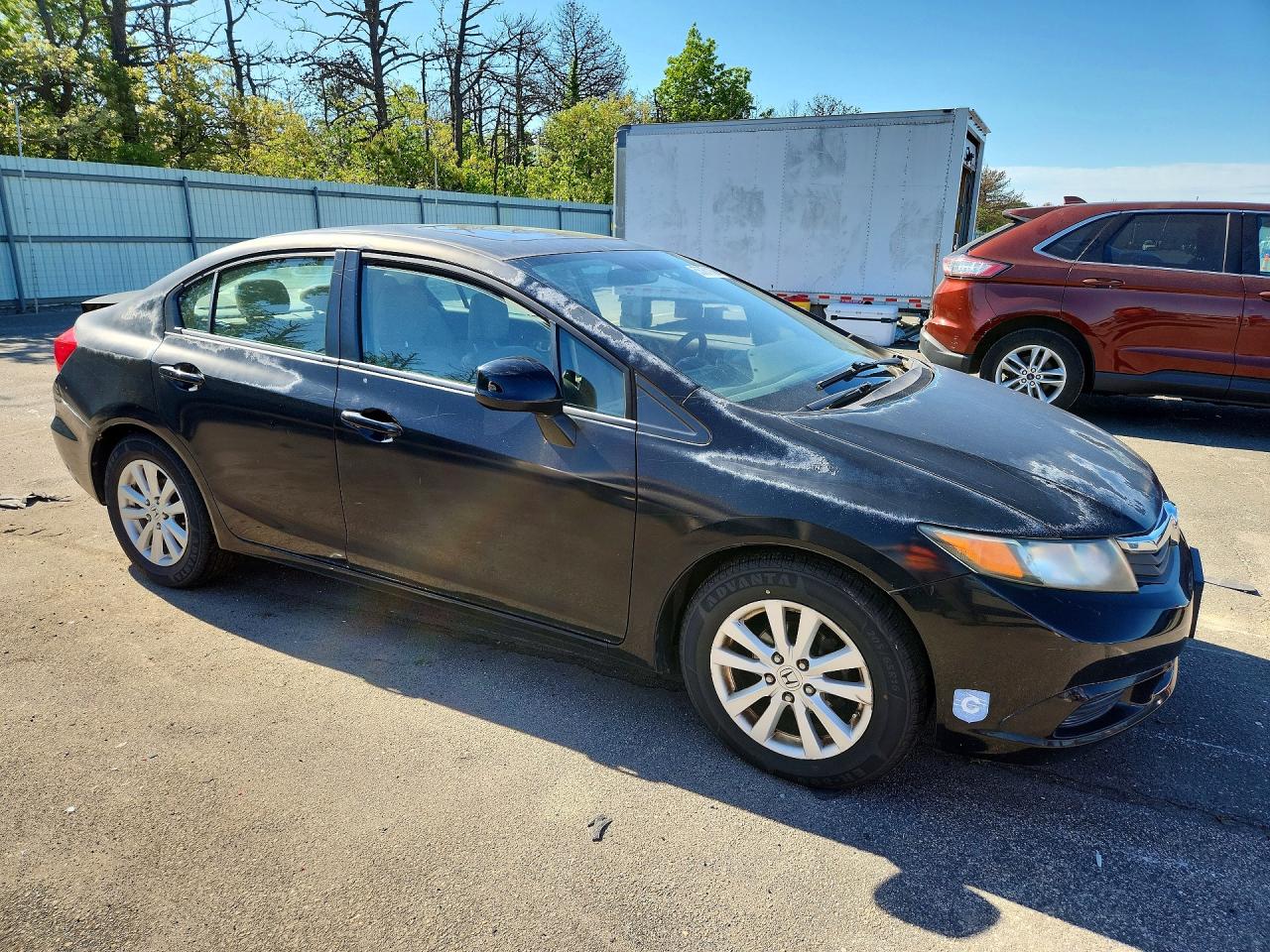 2012 Honda Civic Exl Black vin: 2HGFB2F96CH541089