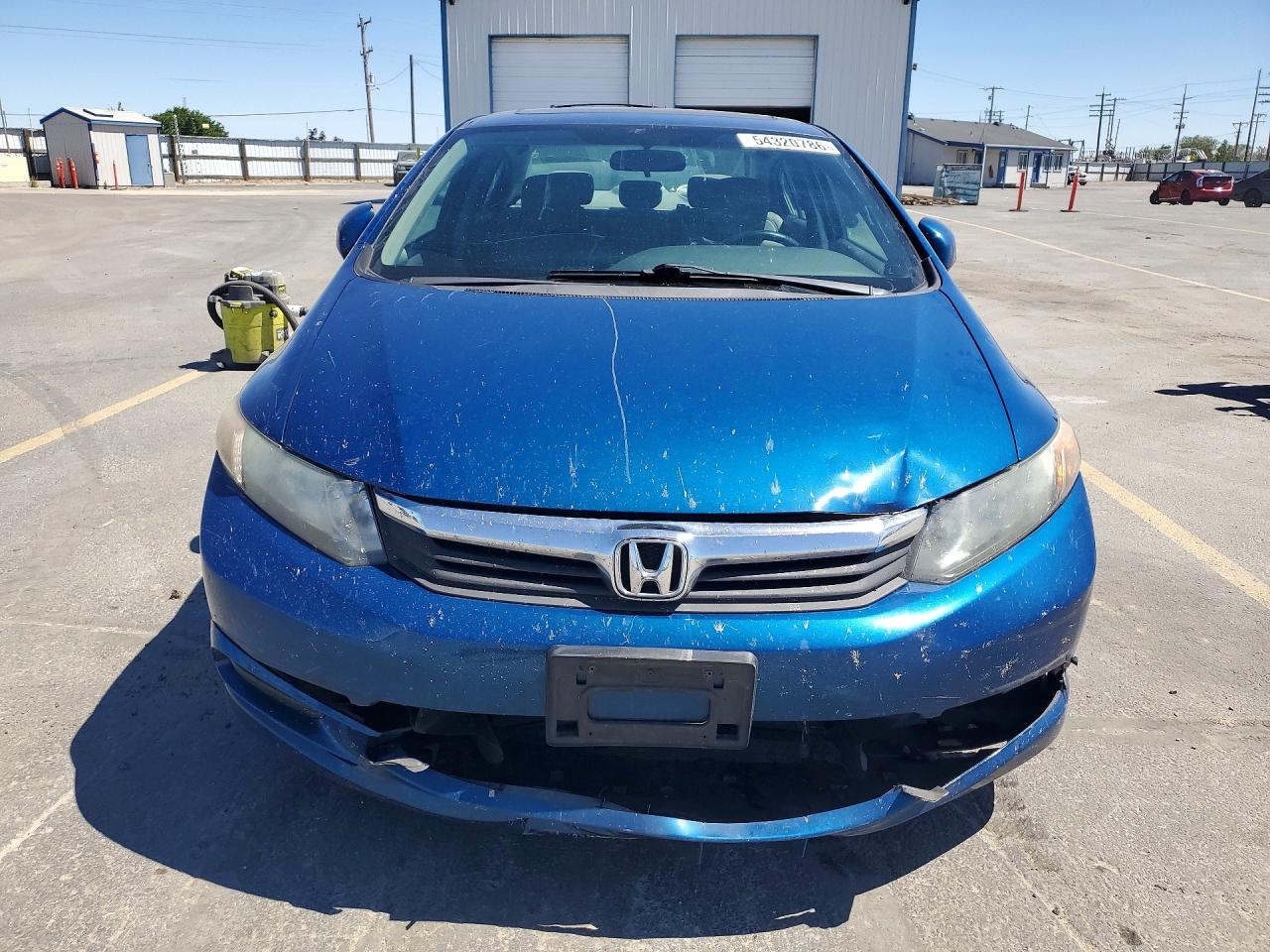 2012 Honda Civic Exl Blue vin: 2HGFB2F96CH549077