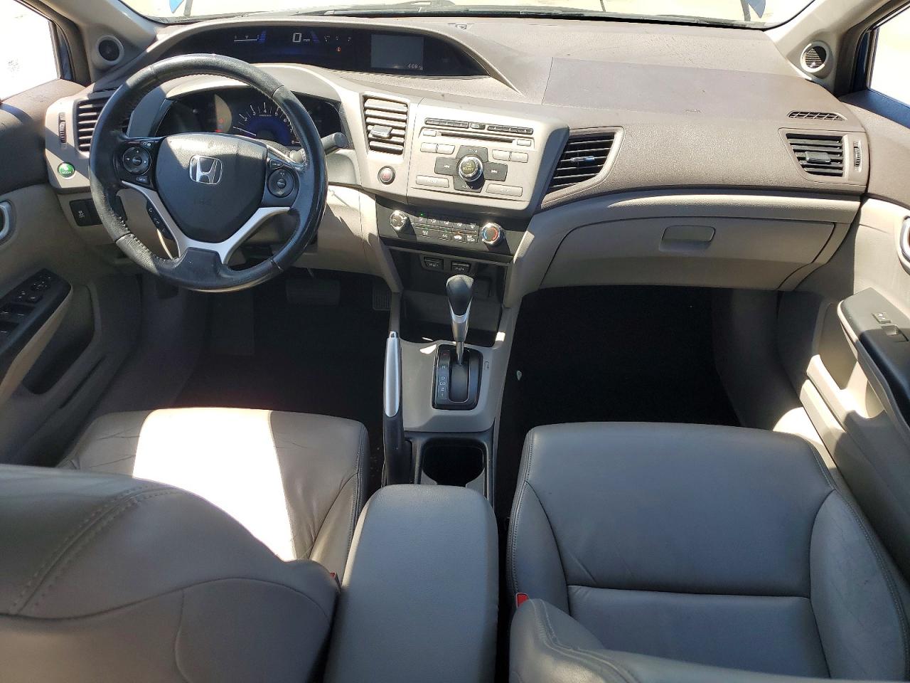 2012 Honda Civic Exl Blue vin: 2HGFB2F96CH549077