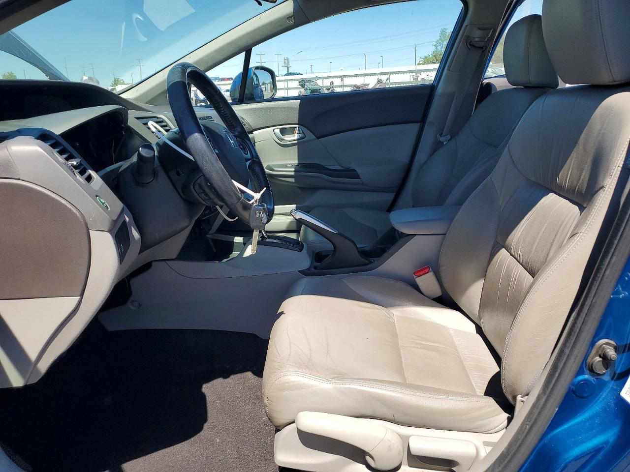 2012 Honda Civic Exl Blue vin: 2HGFB2F96CH549077